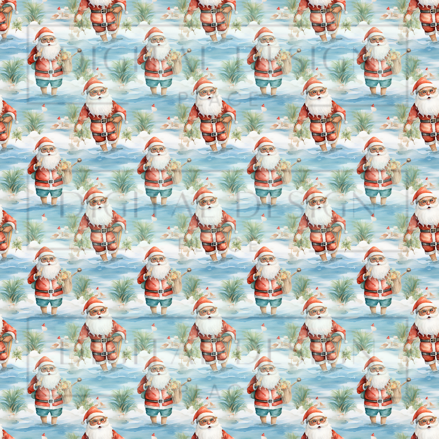 Santa Fisherman VinylV1534