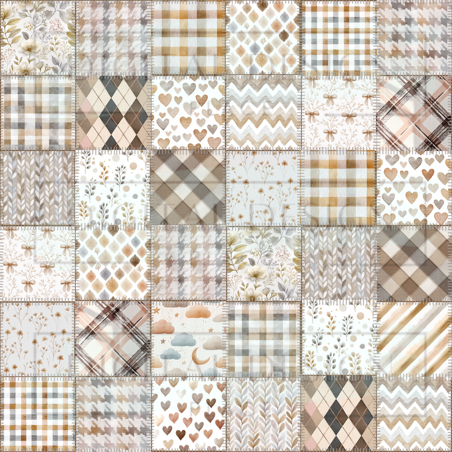 Nursery Patchwork VinylV2814