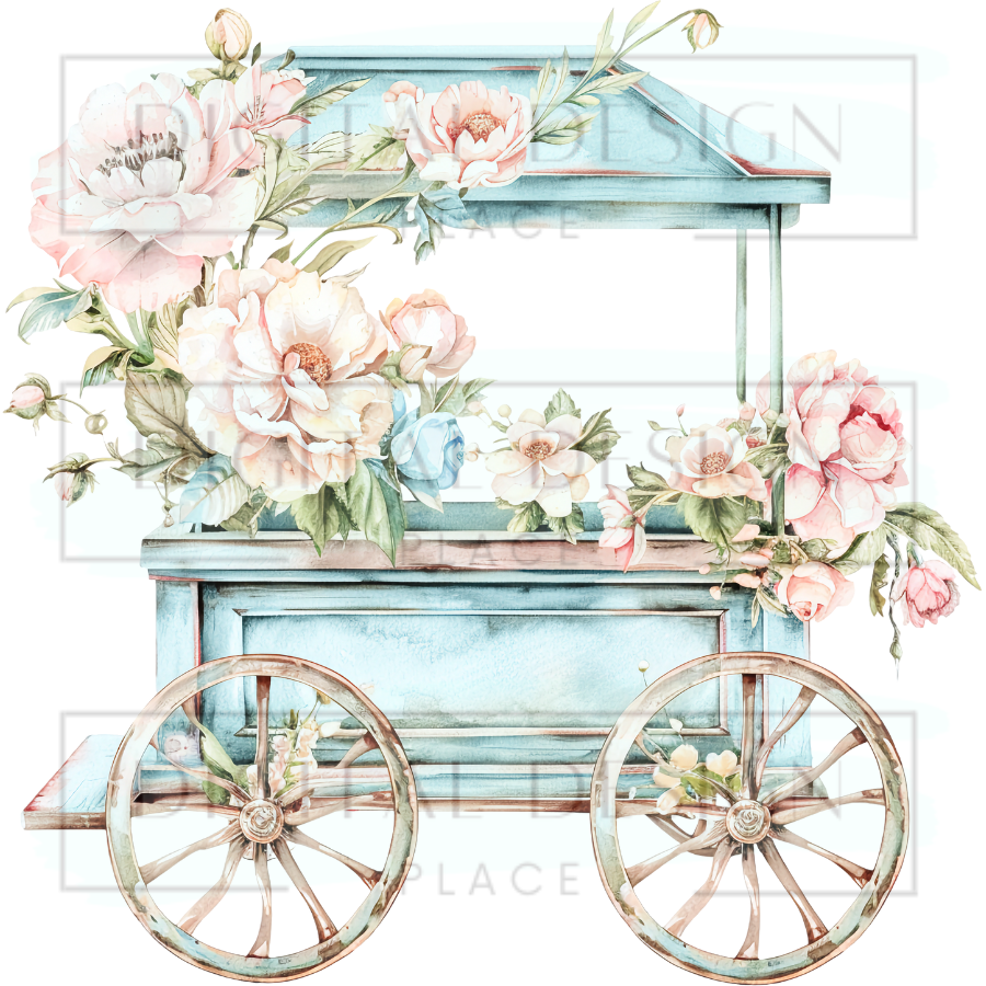 Spring Flower Cart PJP95