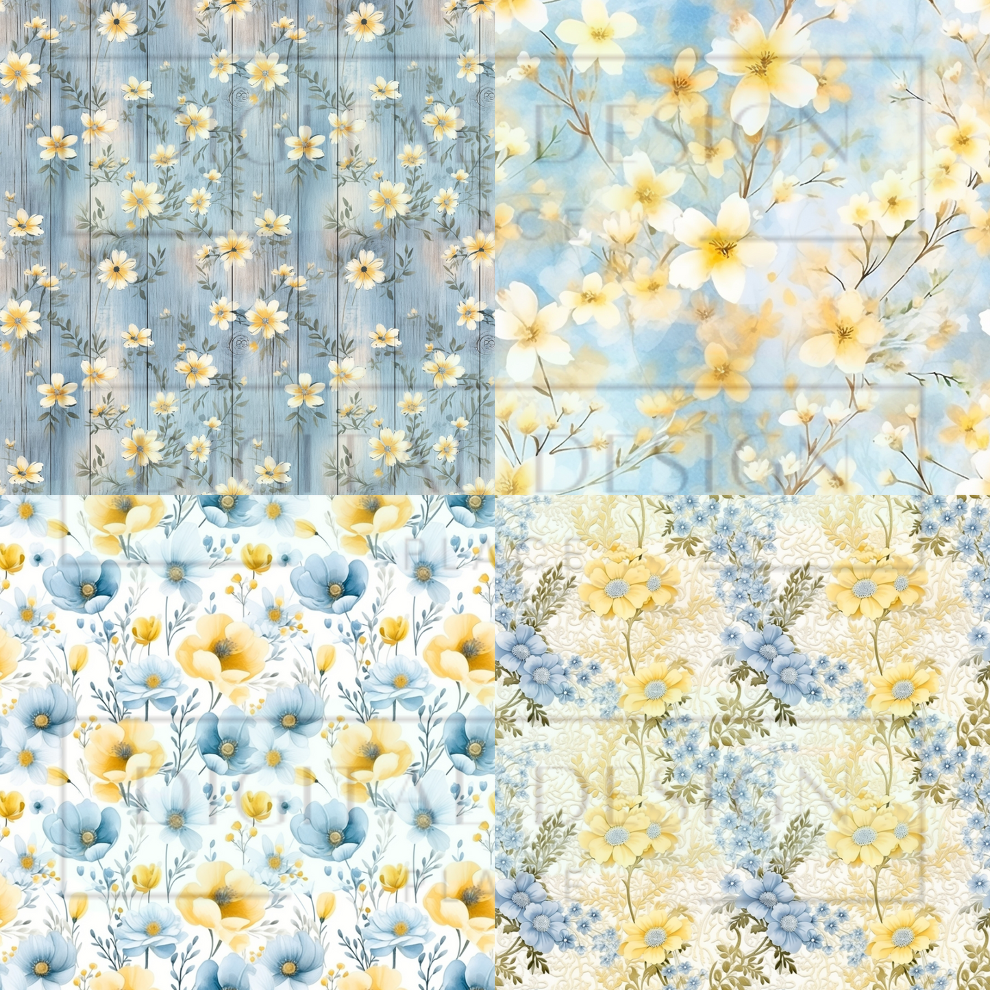 Spring Countryside Square Prints VinylV1244