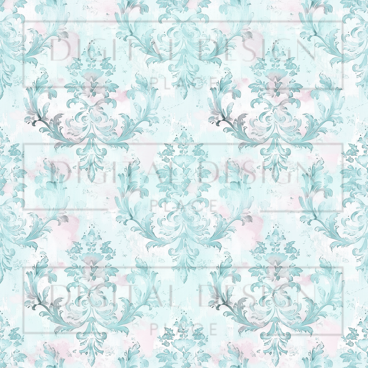 Chic Spring Damask VinylV1223