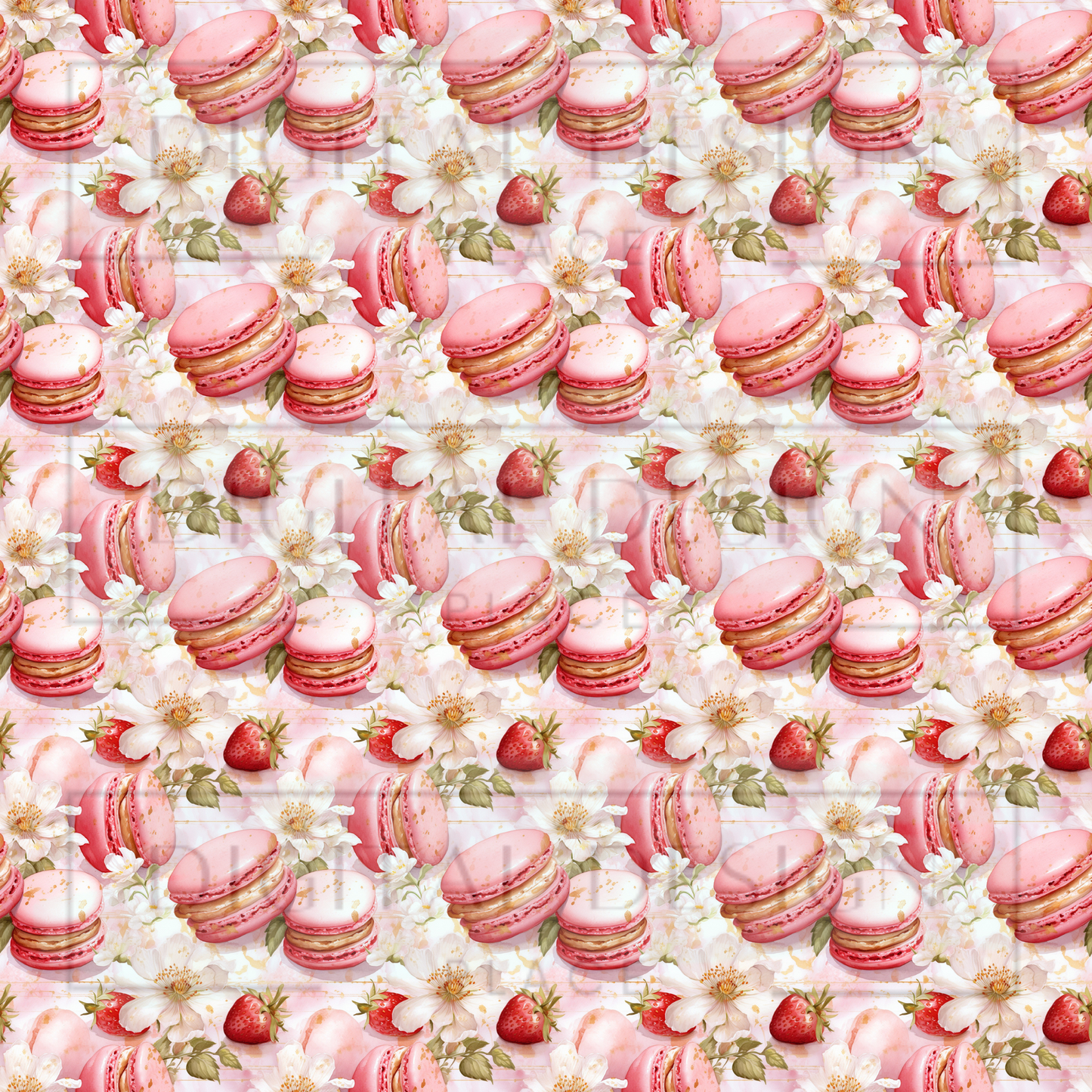 Strawberry Macaroons VinylV1203