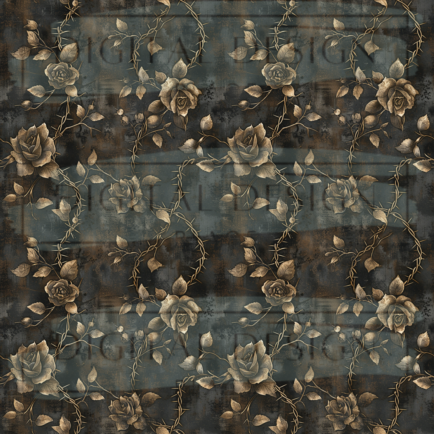 Leather and Barbed Roses VinylV2786