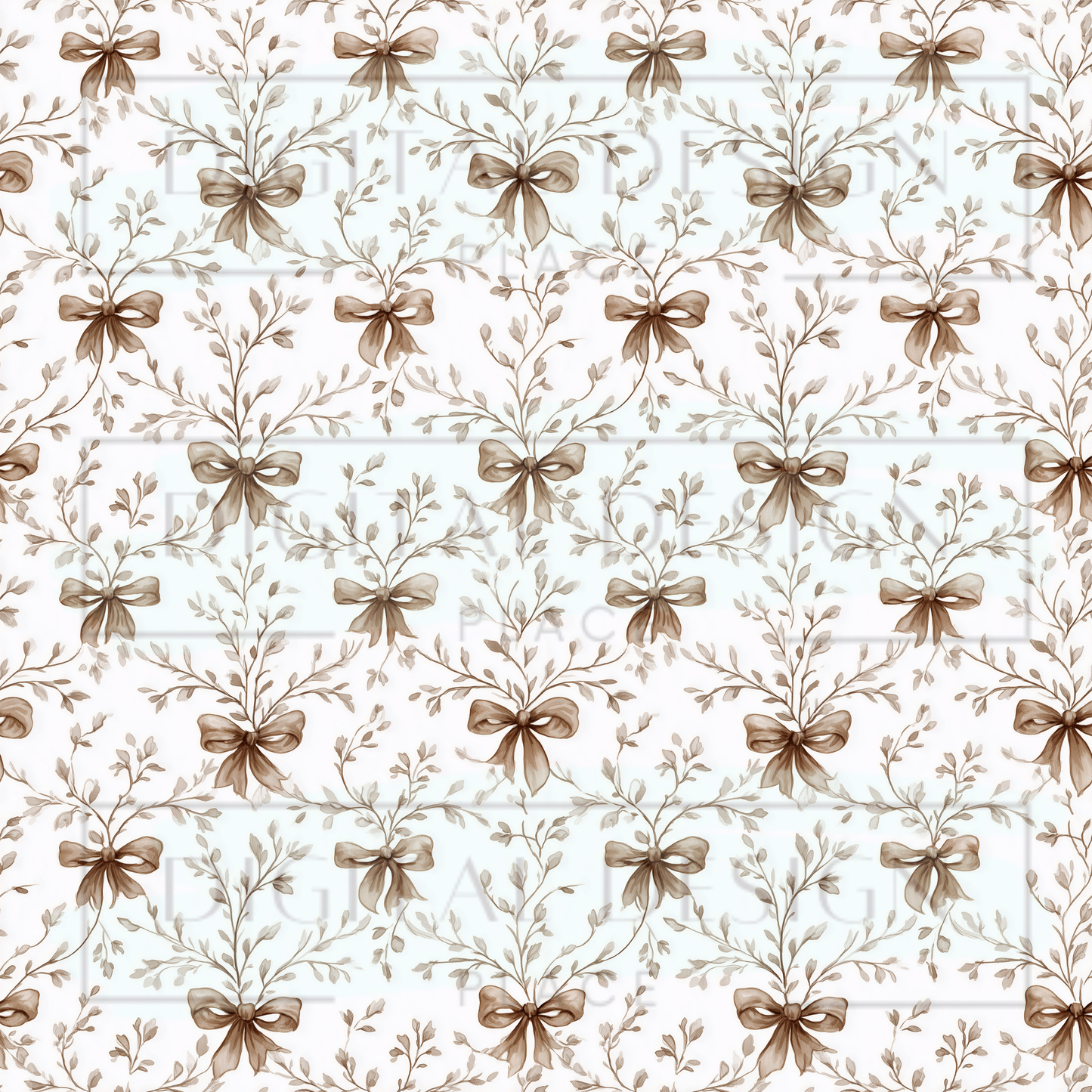 Brown Bows VinylV2819