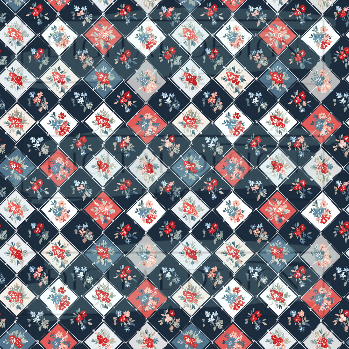 Americana Floral VinylV2922