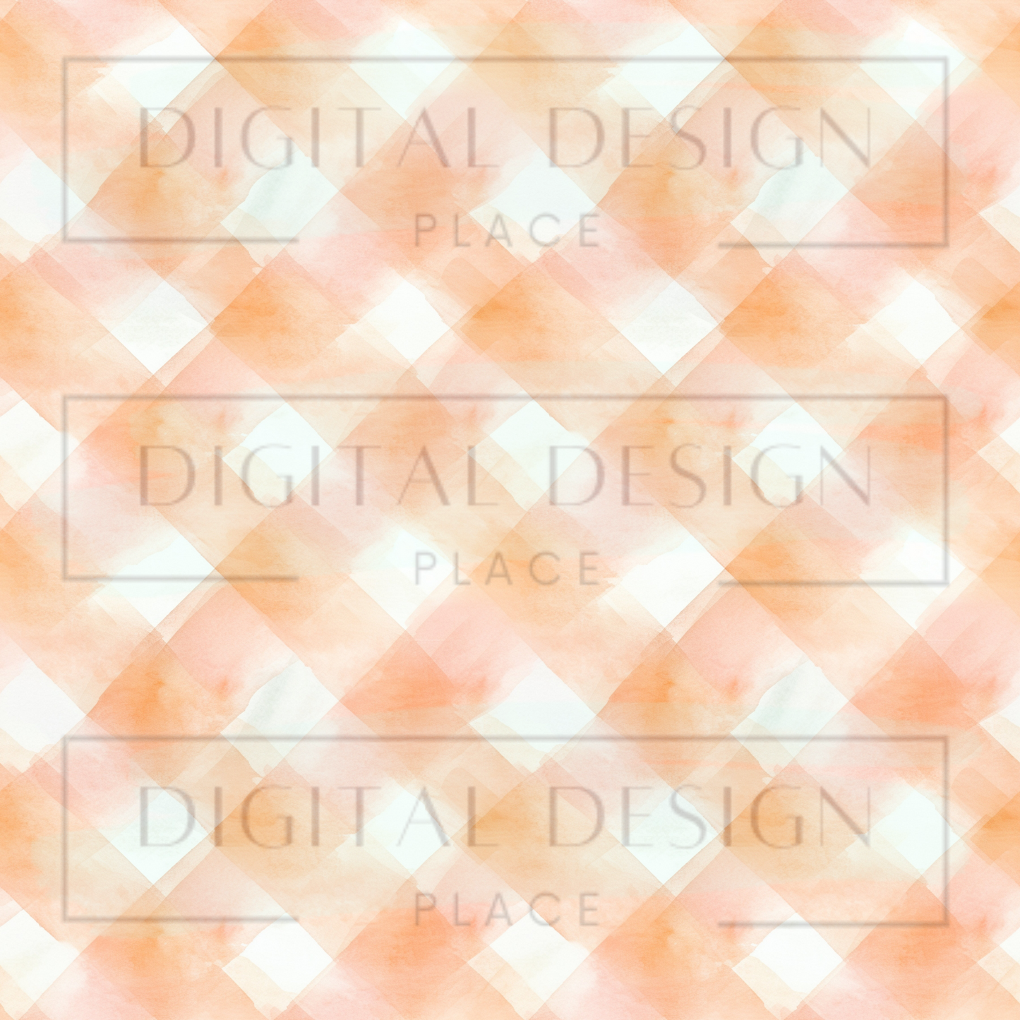 Peach Plaid VinylV1292