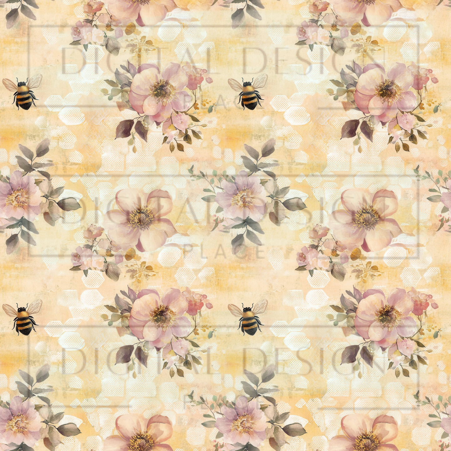 Beehive Blossoms VinylV2654