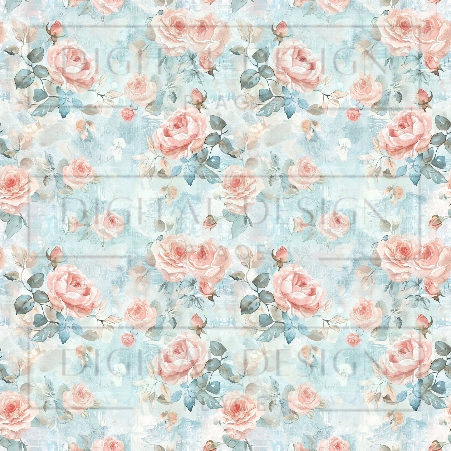 Chic Spring Florals 4 VinylV1227