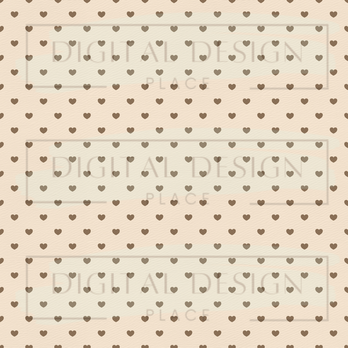 Tan Hearts VinylV2826