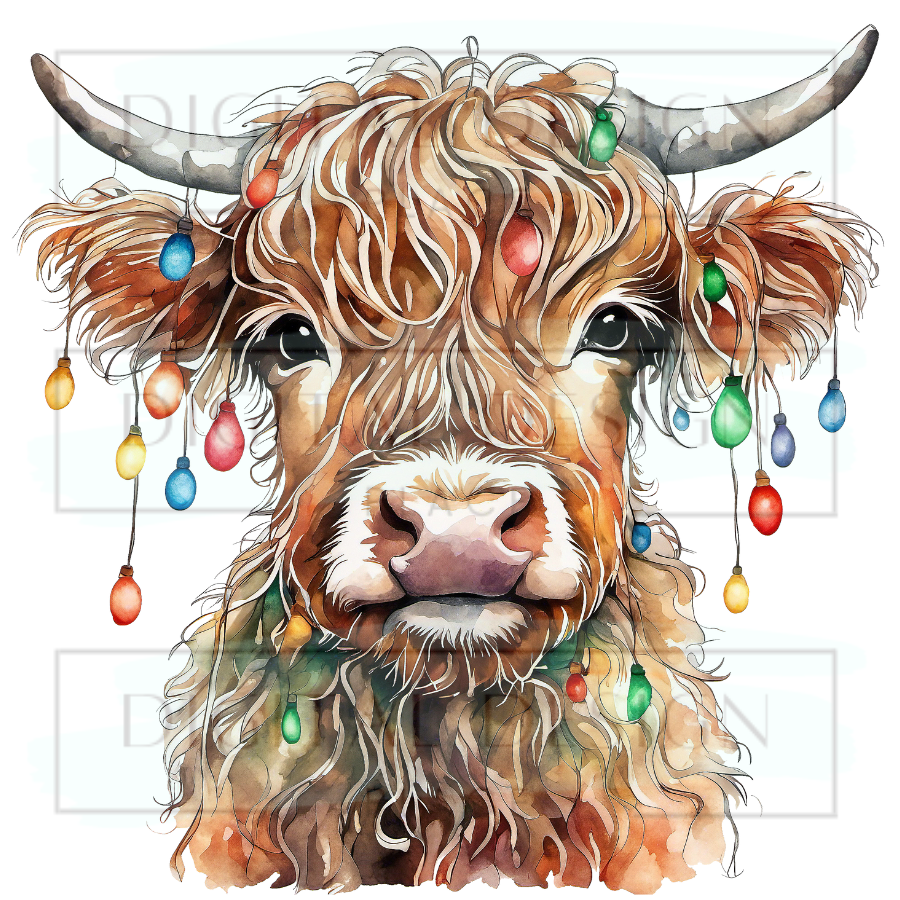 Highland Cowie Christmas ANIA75