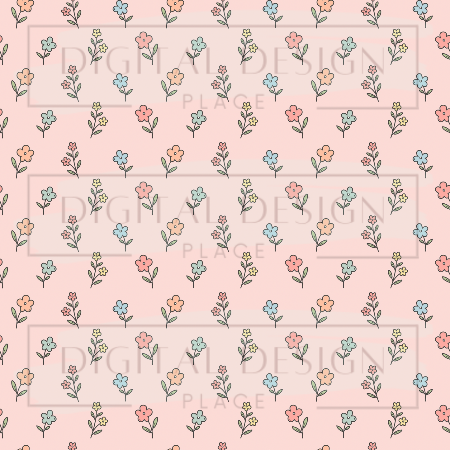 Silly Goose Pink Florals VinylV2834