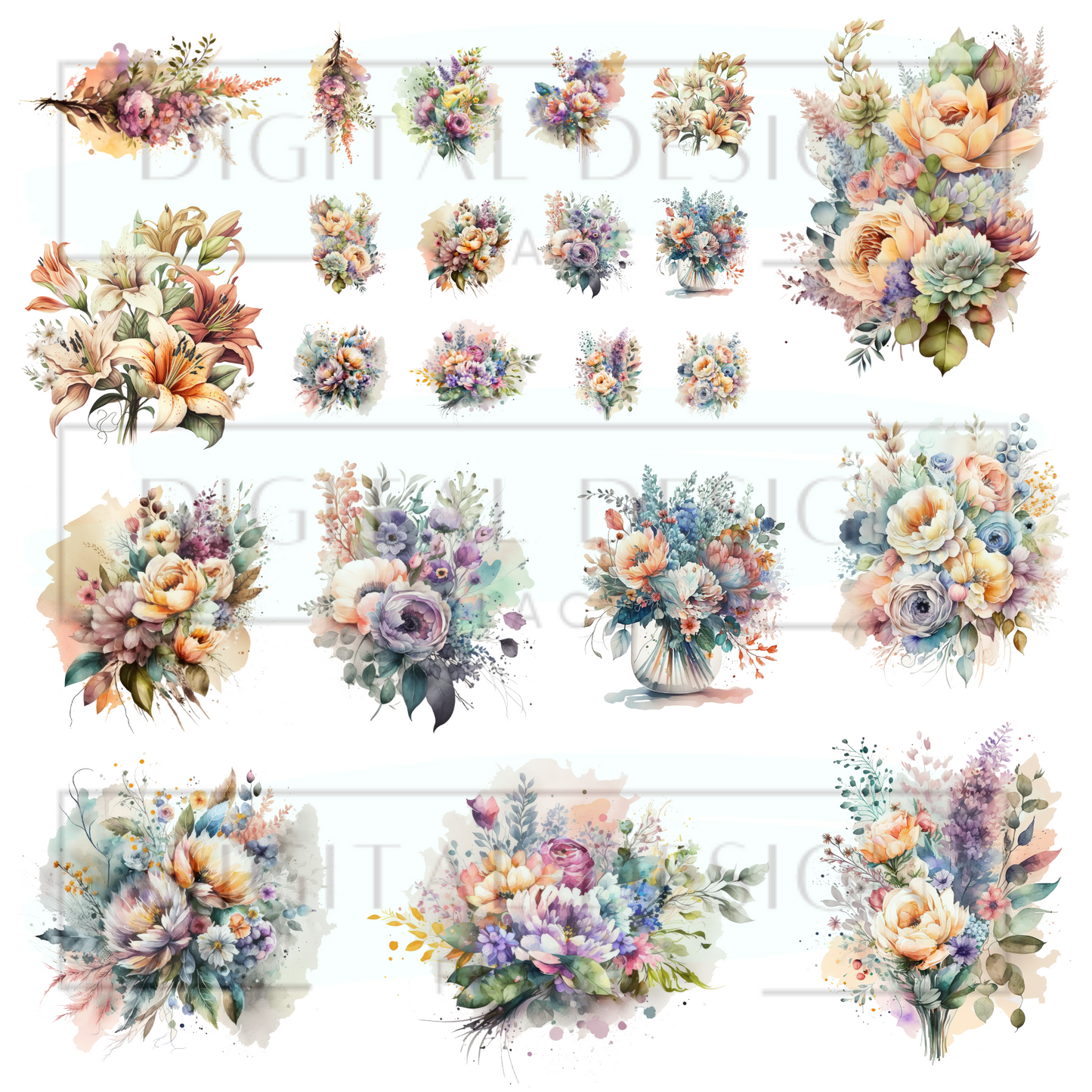 Watercolor Floral Bundle 2 ELEE146