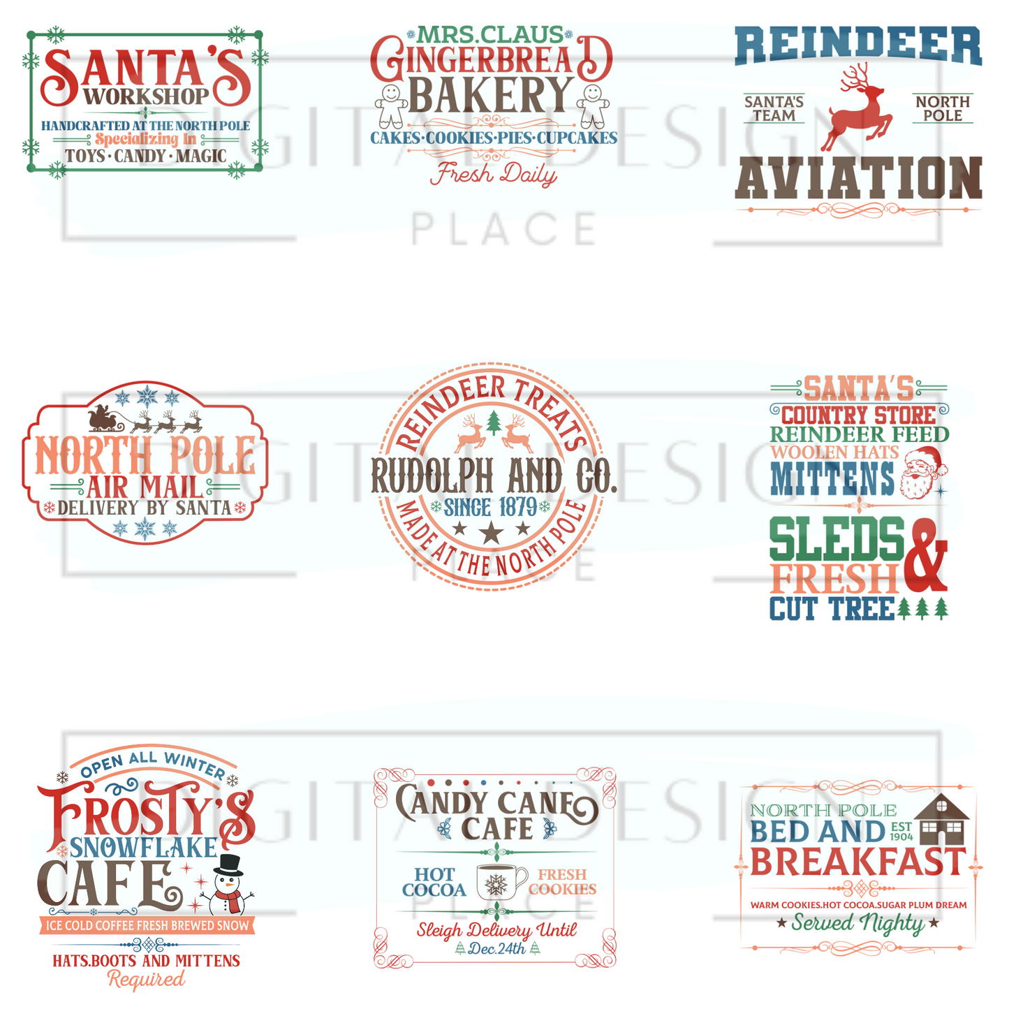 Christmas Labels ELEE253