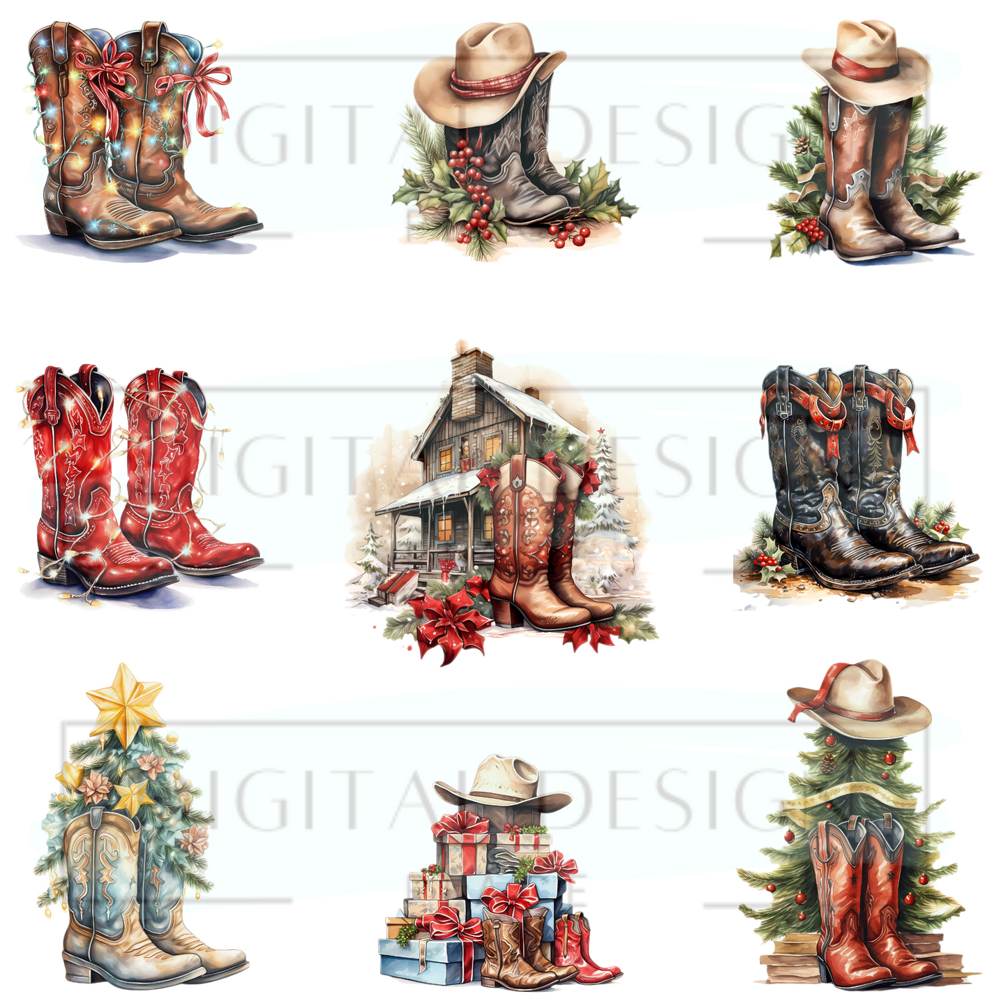 Christmas Boots ELEE293