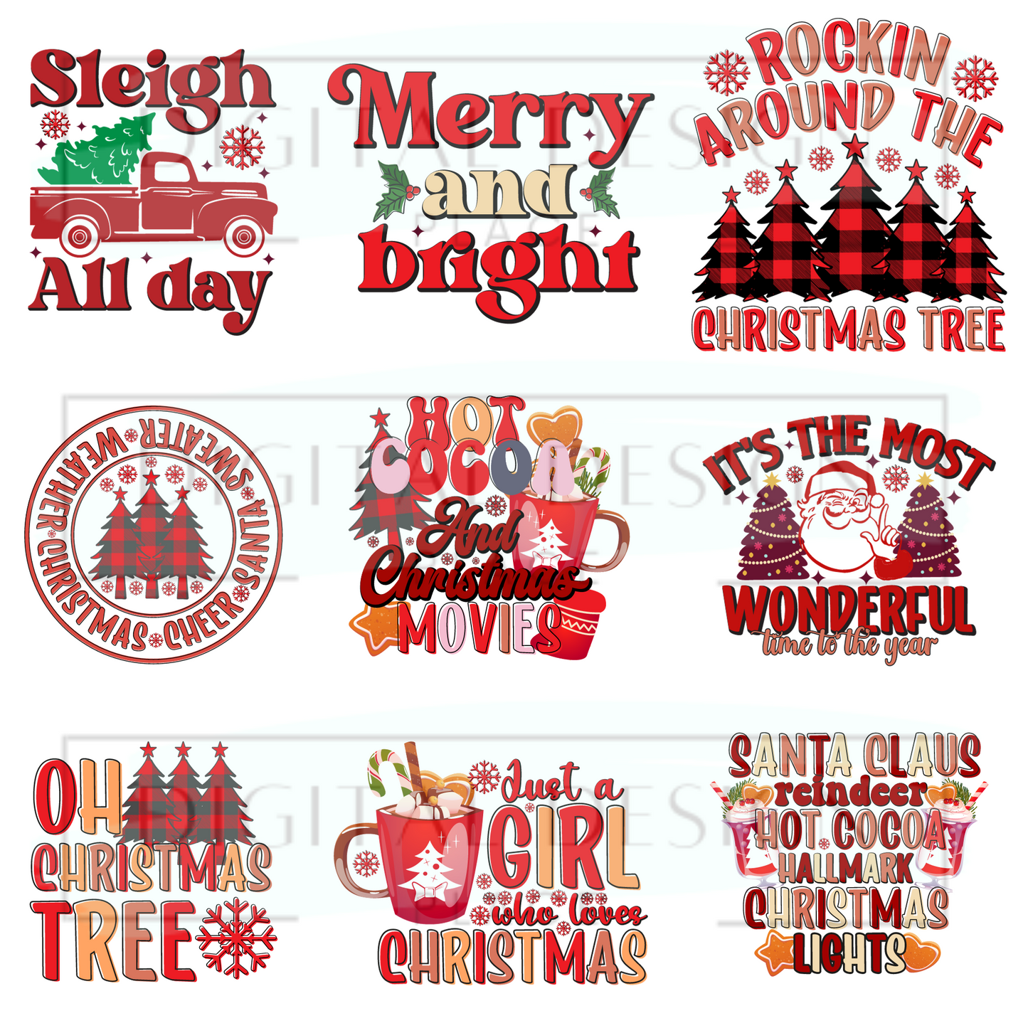 Plaid Retro Christmas ELEE302