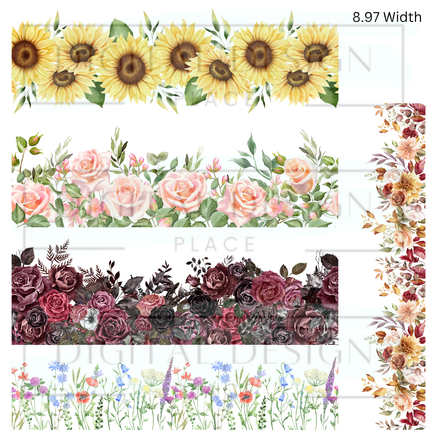 Floral Curve Wraps ELEE332