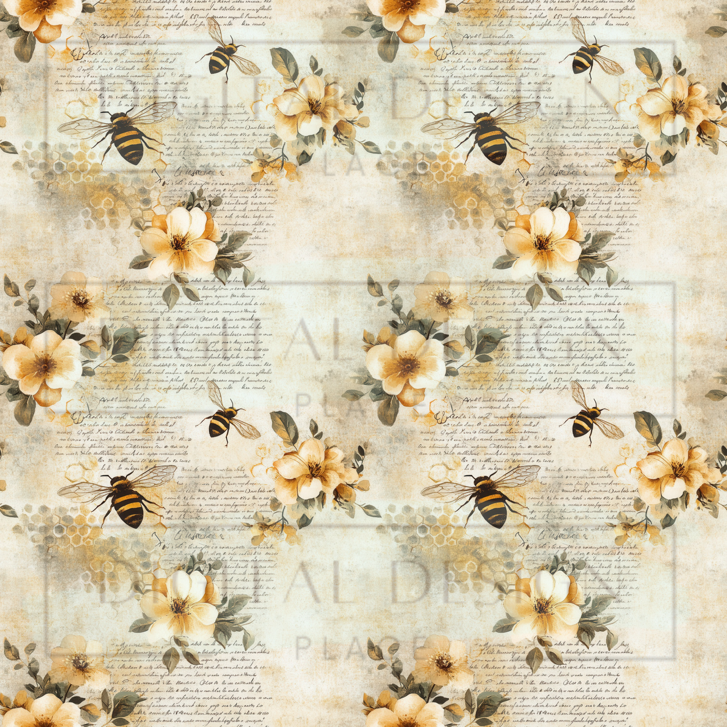 Beehive Blossoms VinylV2657