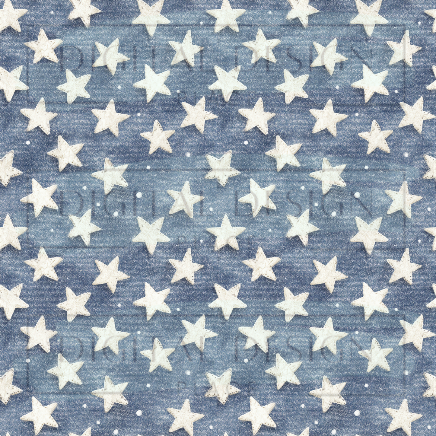 Watercolor Americana Stars VinylV2892