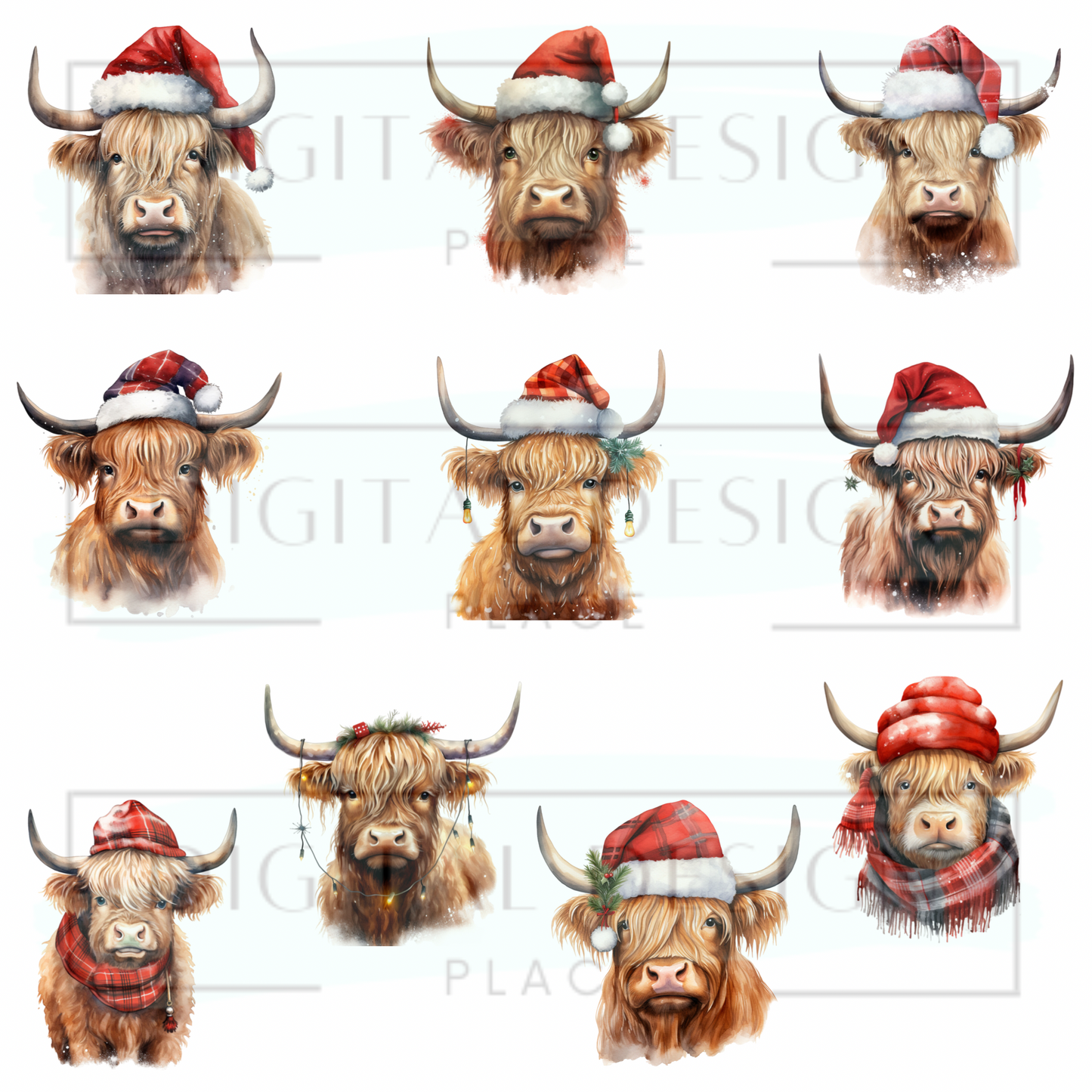 Christmas Cowies ELEE273