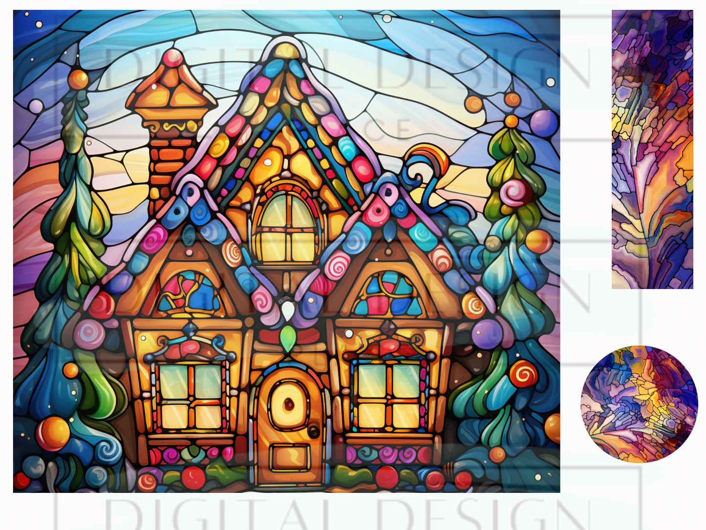 Stained Gingerbread WrB160