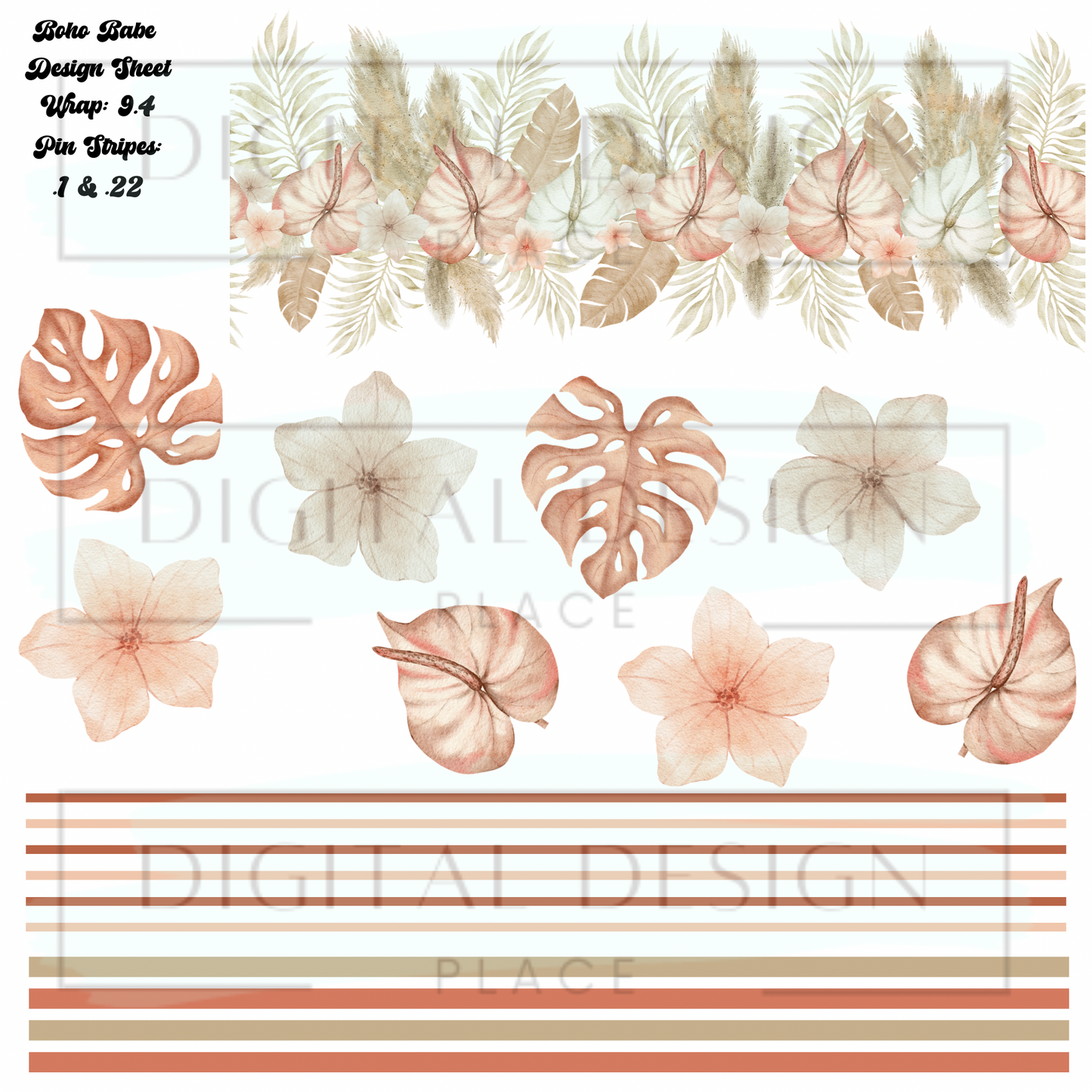 Boho Babe Design Sheet DS39