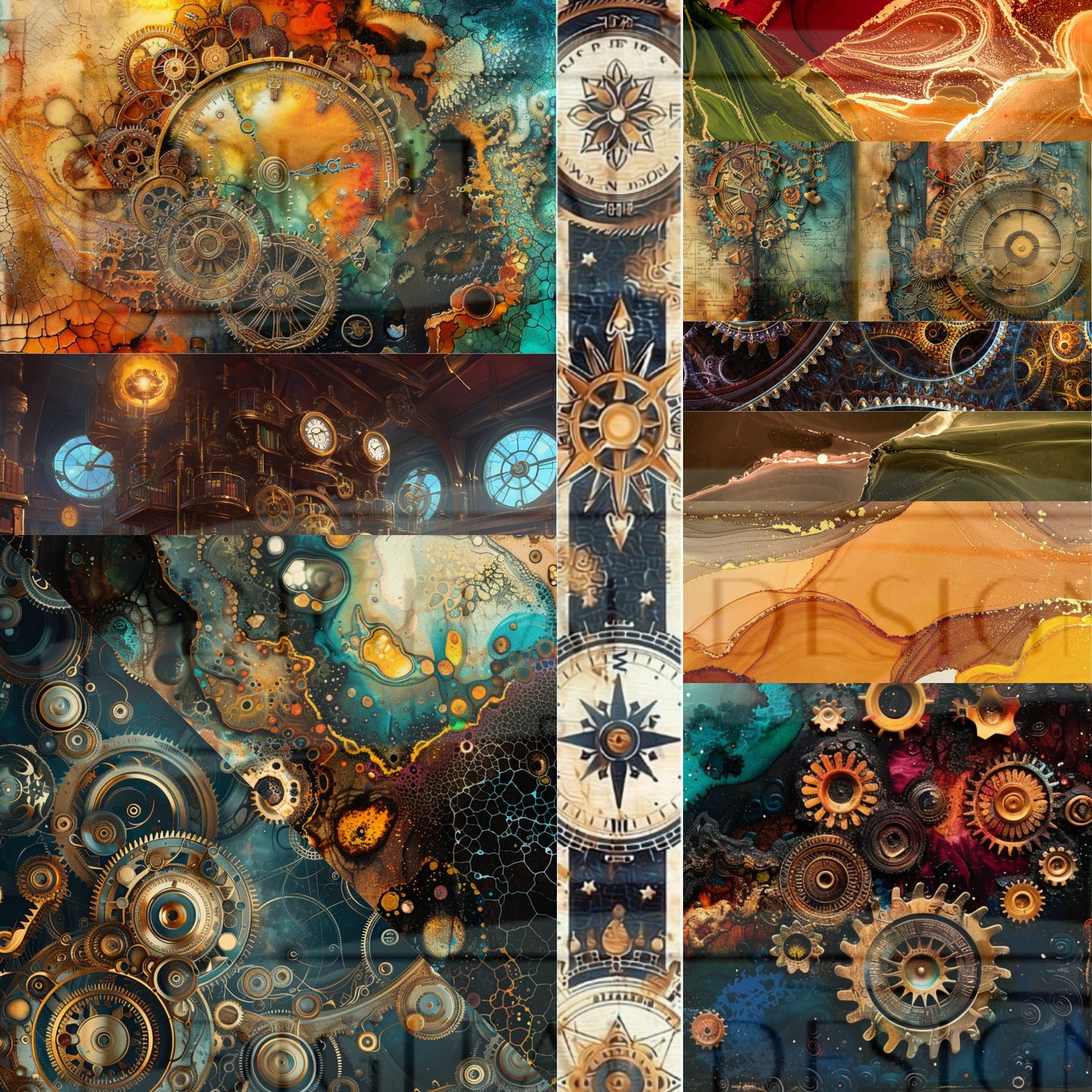 Steampunk Fusion Collage MM40