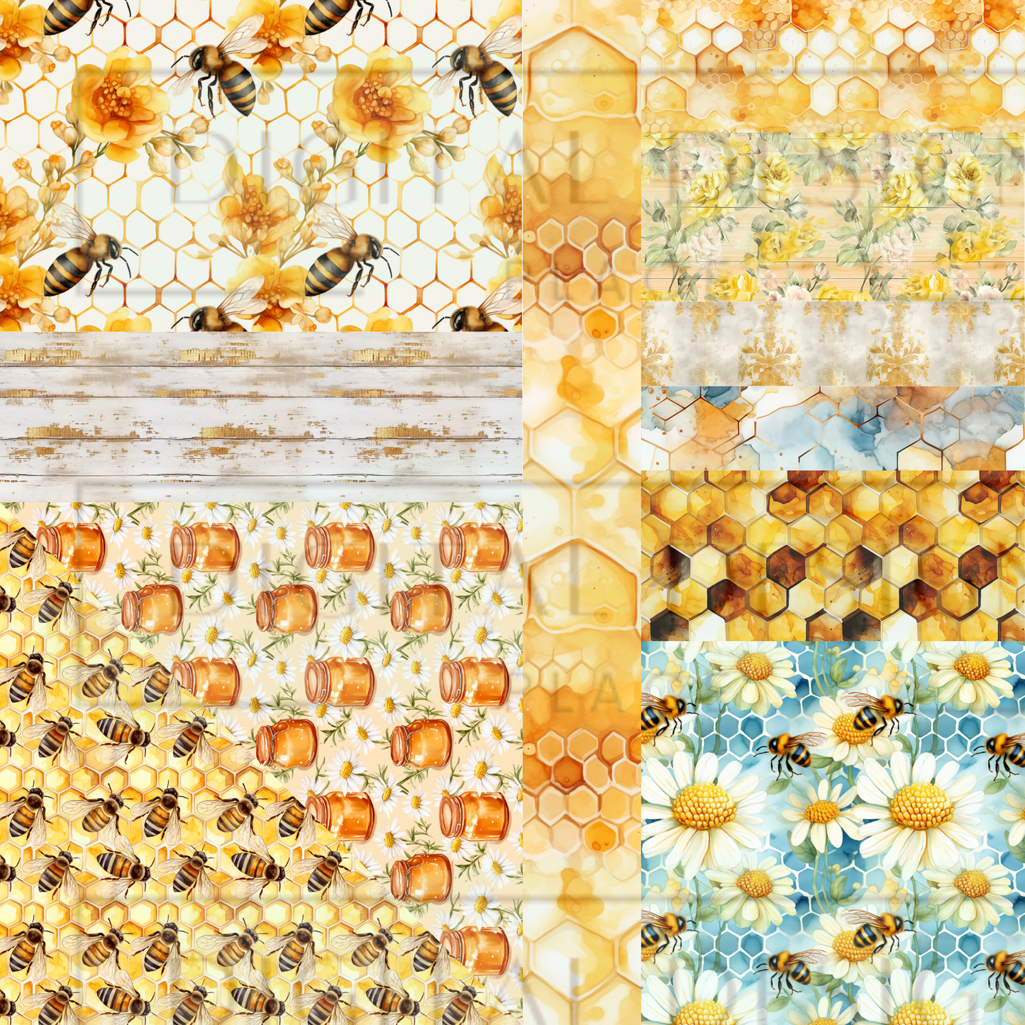 Honey Bee Fusion Collage MM44