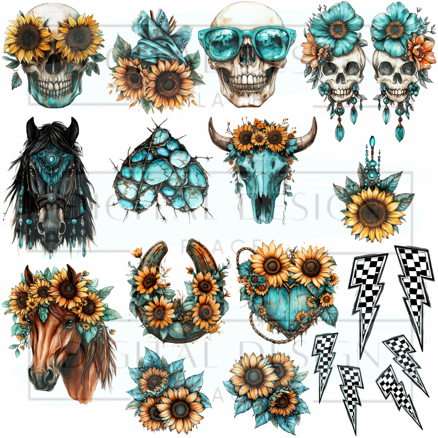 Turquoise Cowgirl ELEE406