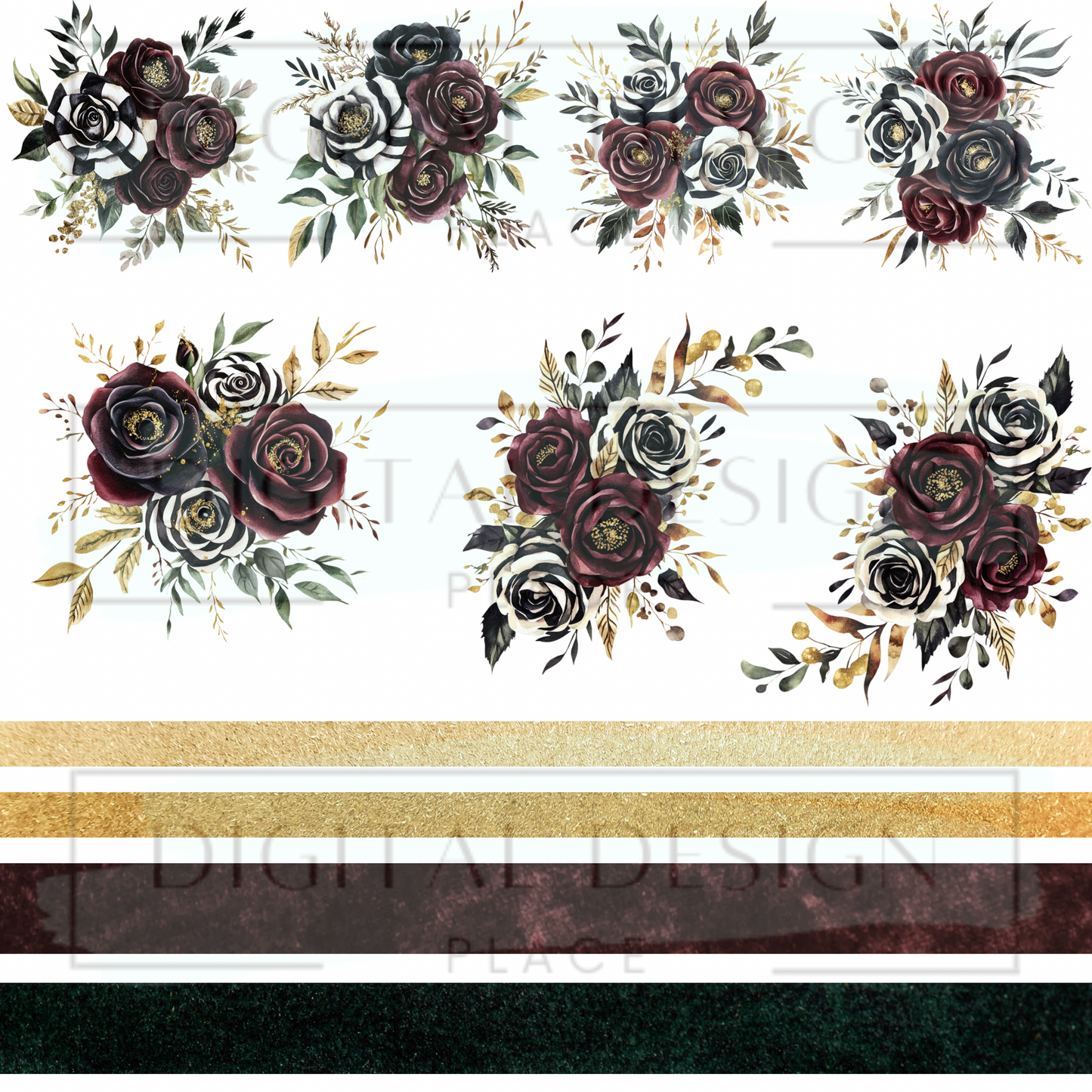 Gothic Circus Florals ELEE410