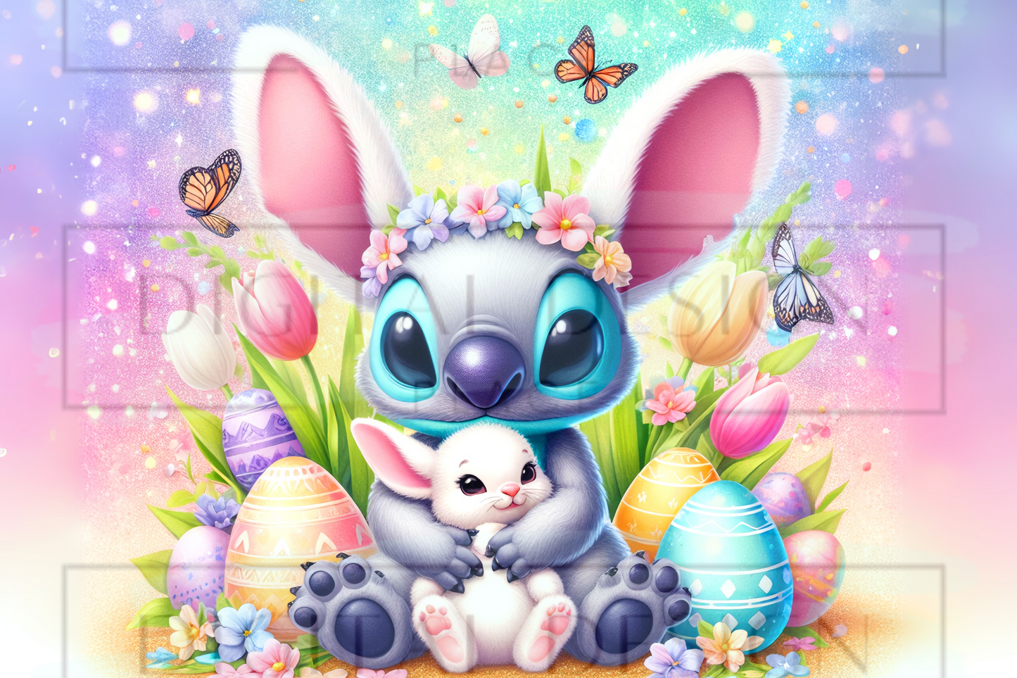 Easter Blue Alien Kids Wrap KW16