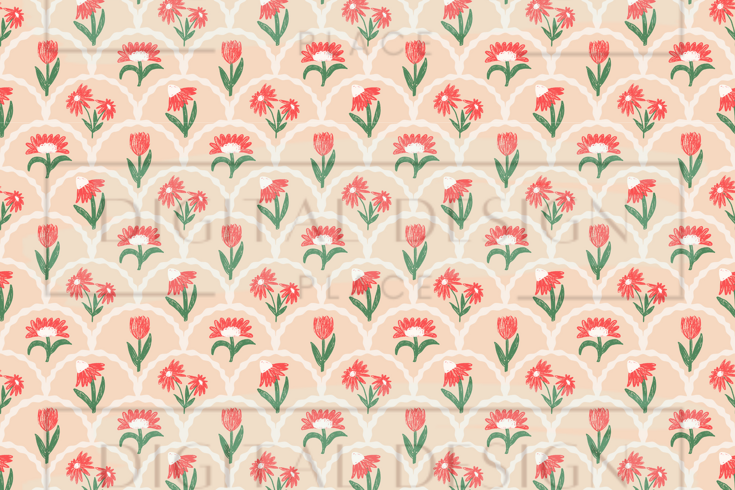 Retro Floral Kids Wrap KW37