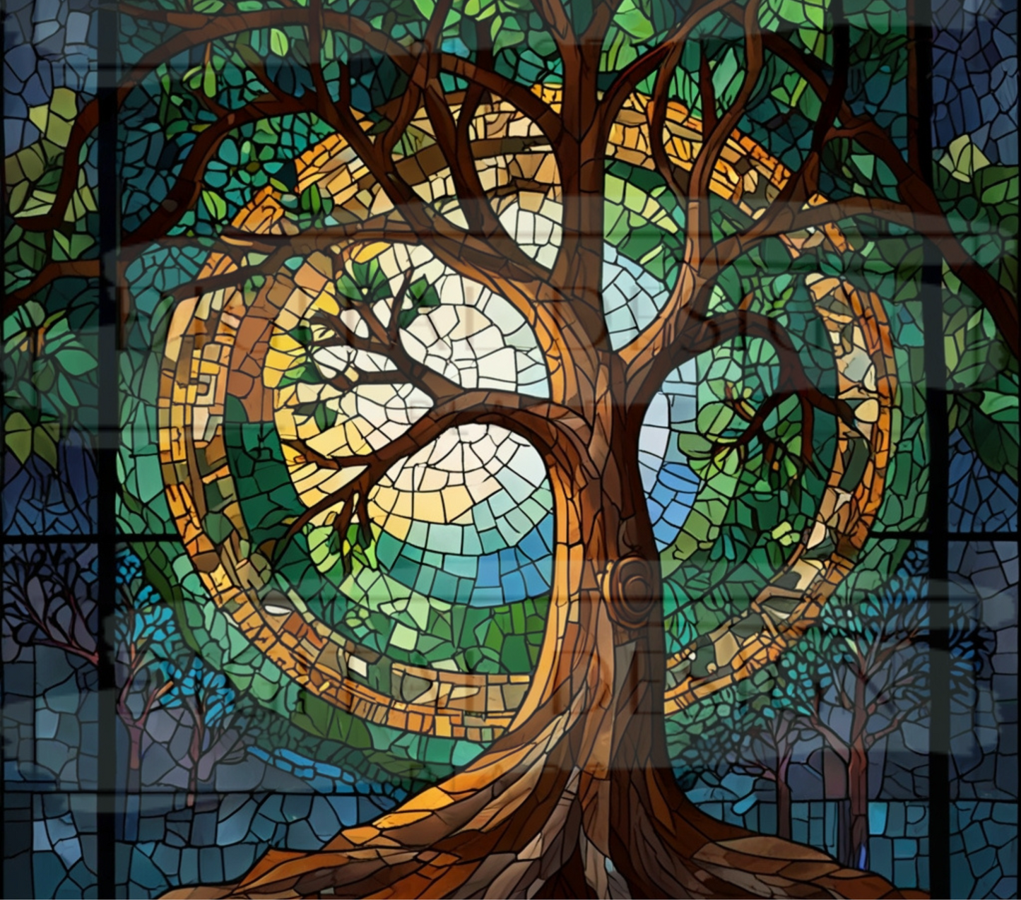 Stained Glass Tree TWYT193