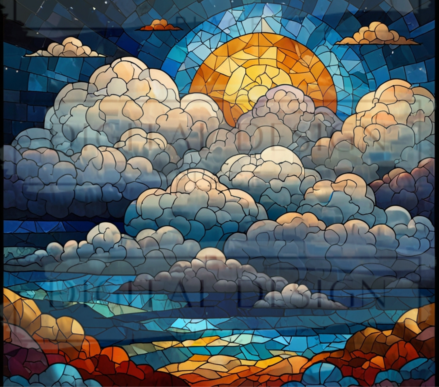 Stained Glass Clouds TWYT194