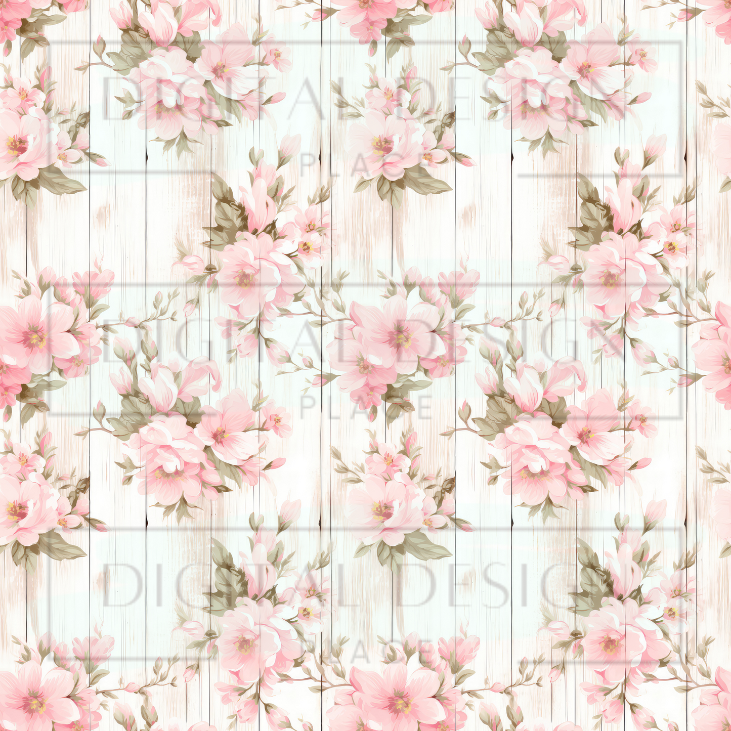 Spring Wedding Shiplap VinylV1066