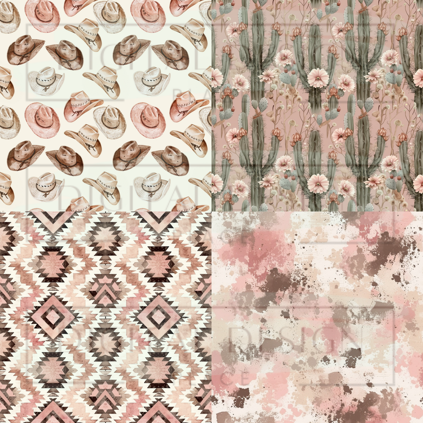 Wild West Square Prints VinylV1243