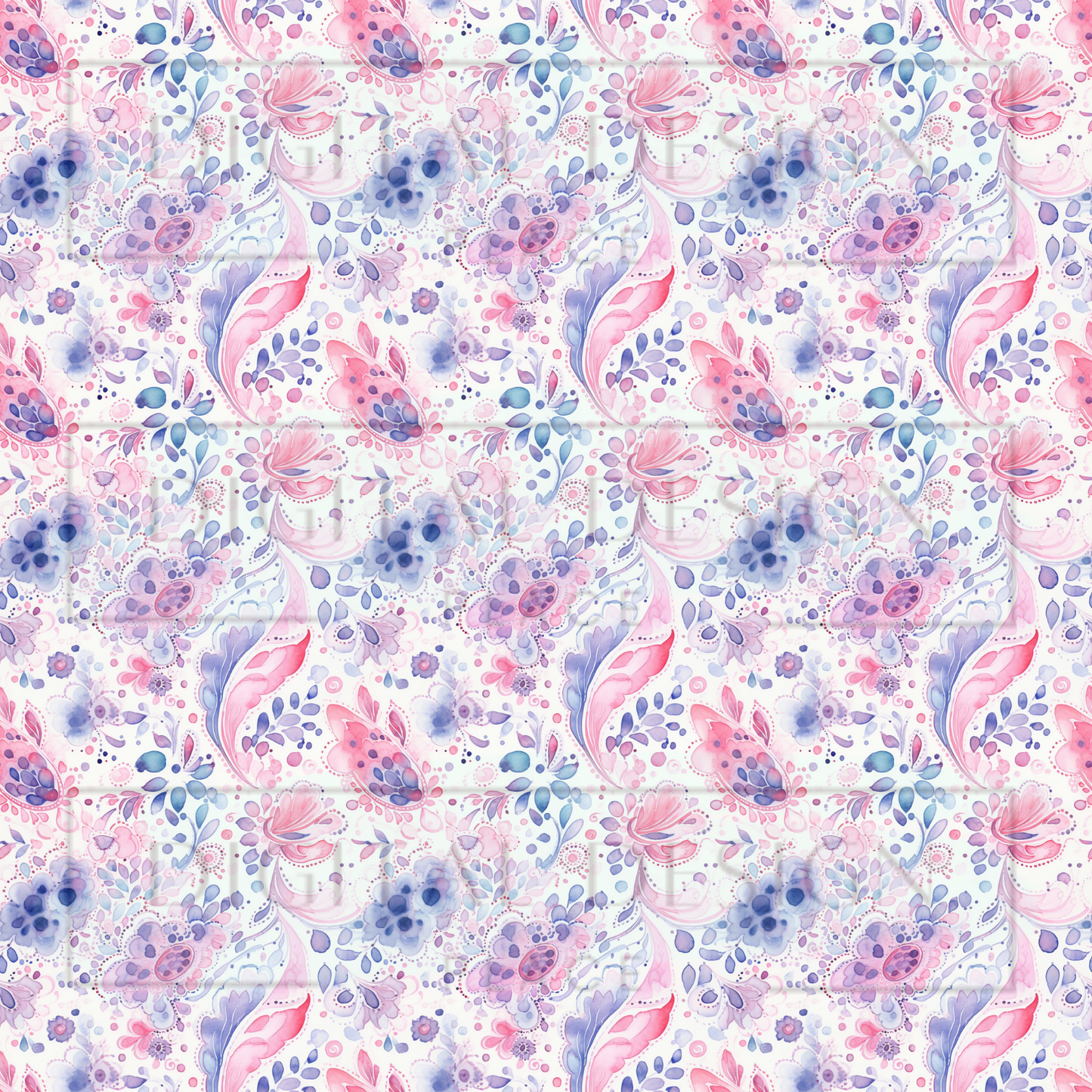 Pink/Purple Paisley VinylV1381