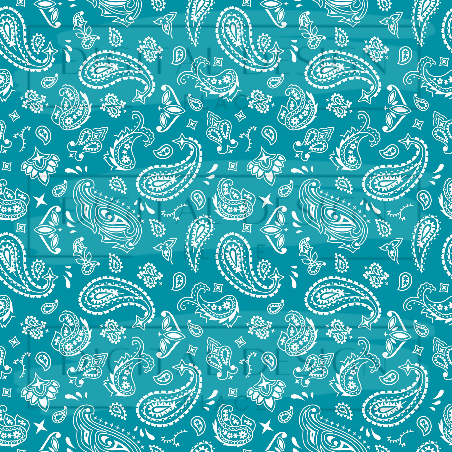 Aqua Bandana VinylV1396