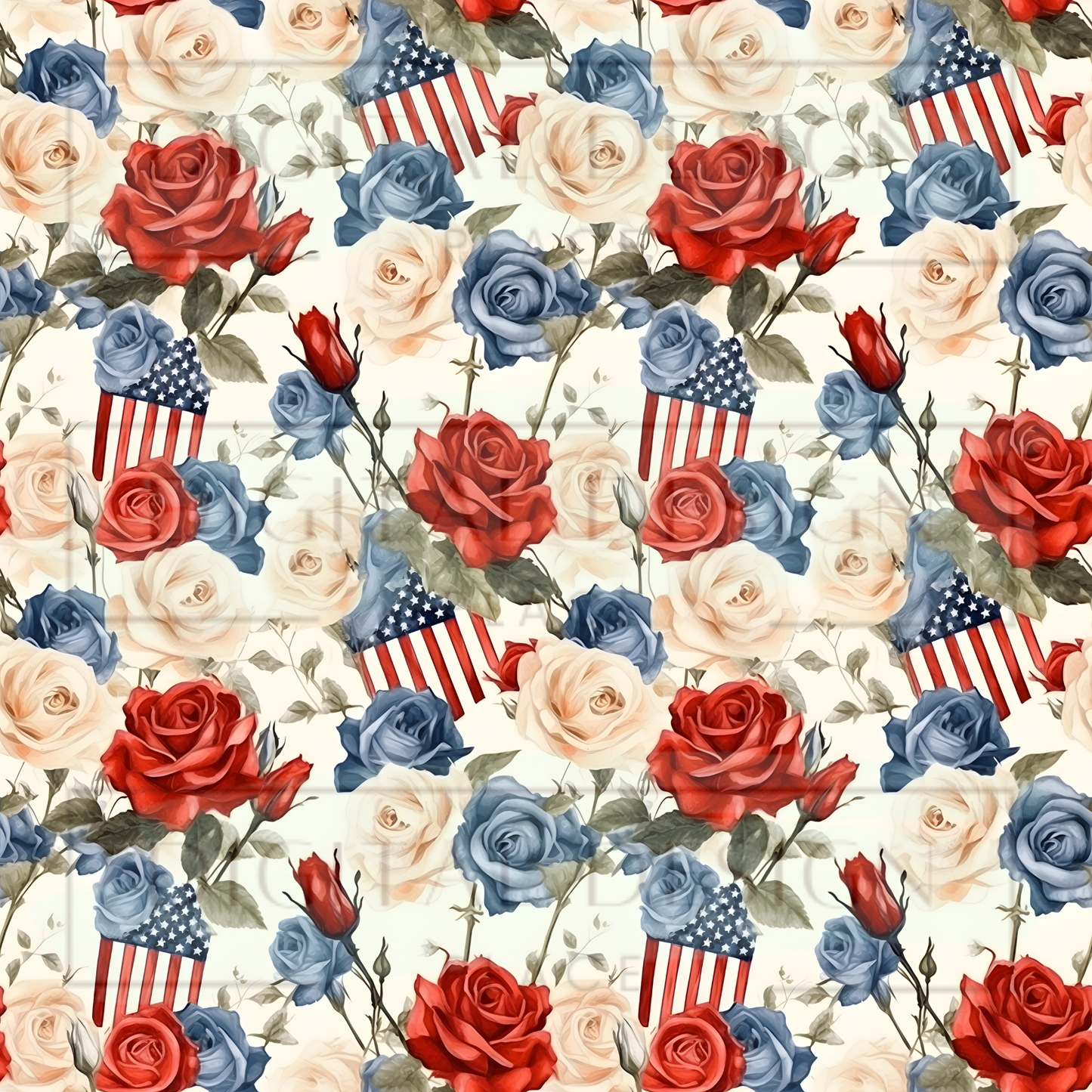 Patriotic Roses VinylV1420