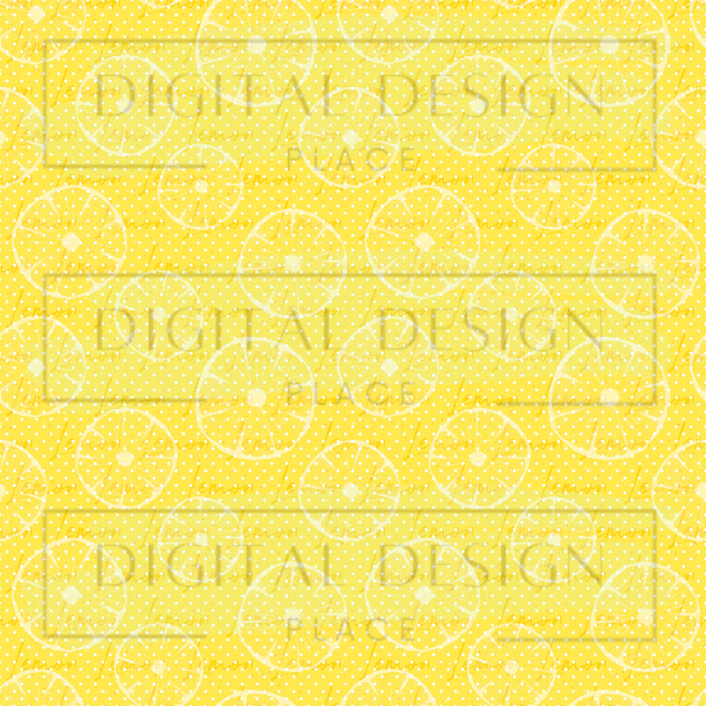 Full Print Lemon Slices VinylV1482