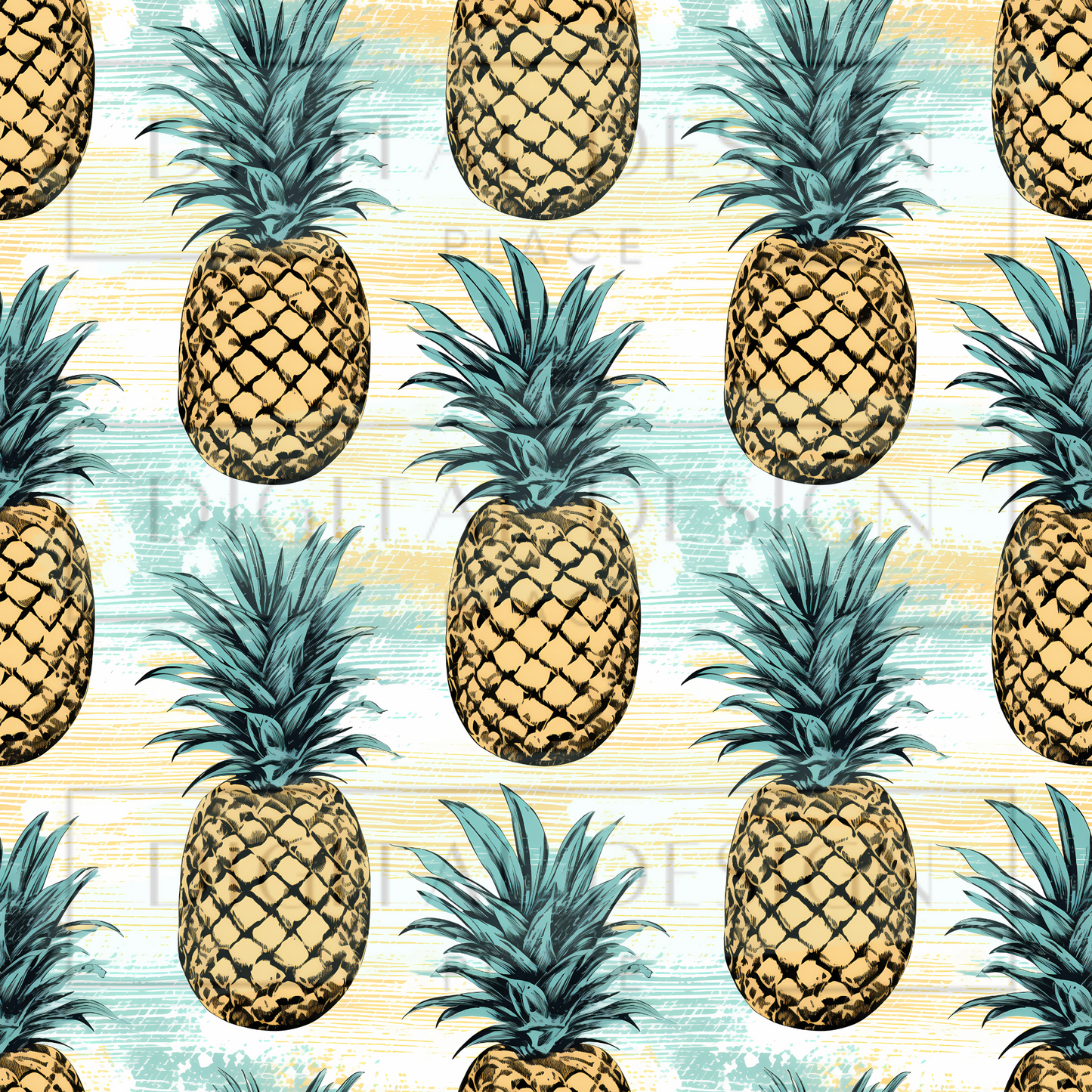 Traditional Pineapple VinylV1519