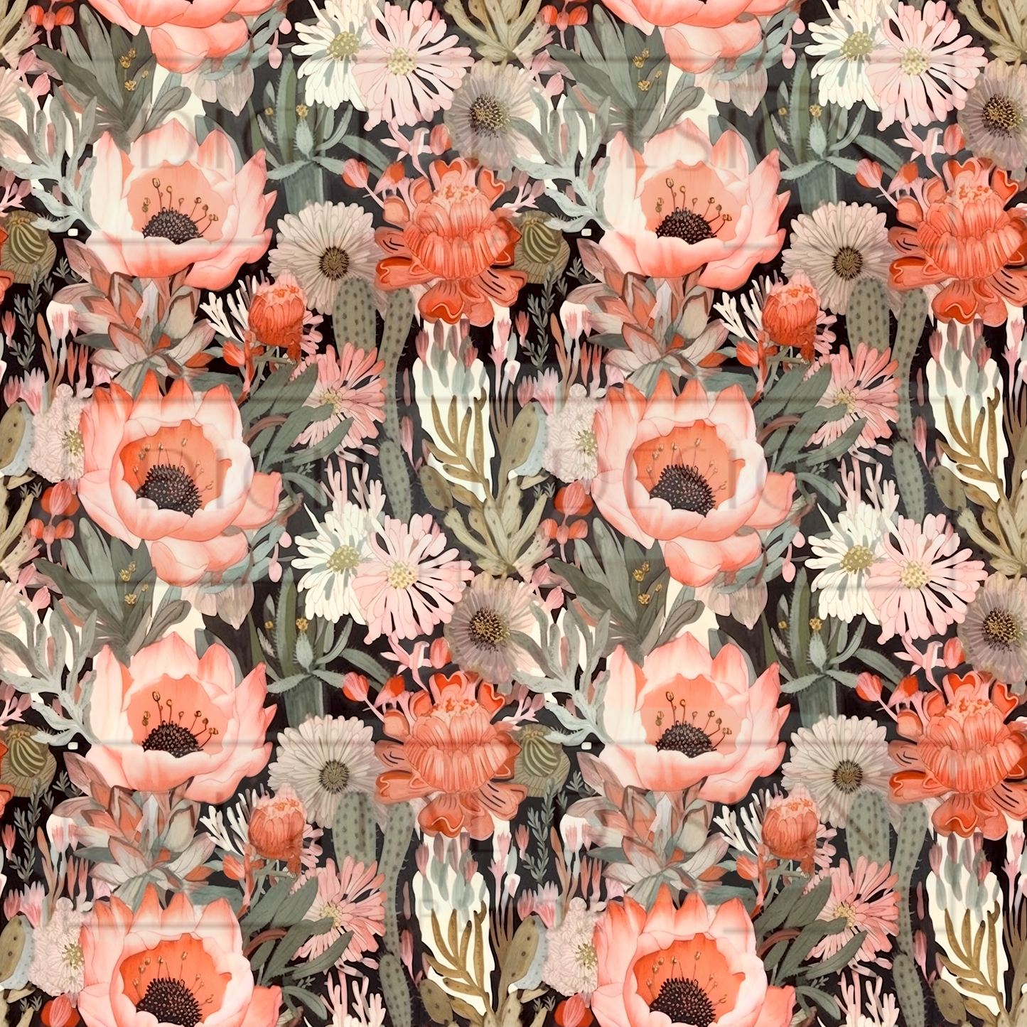 Boho Cacti Desert VinylV1632