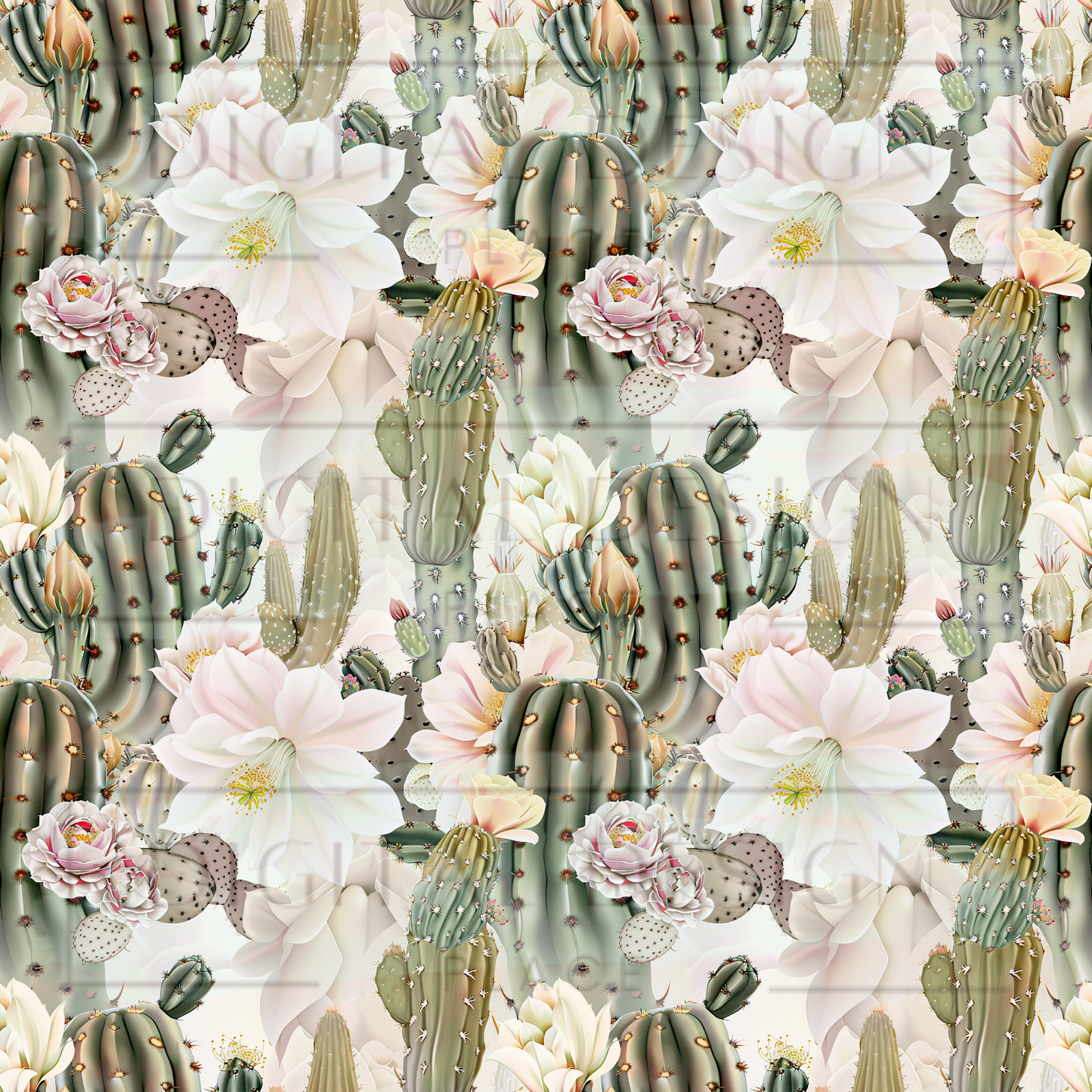 Sage Soft Desert Cacti VinylV2218