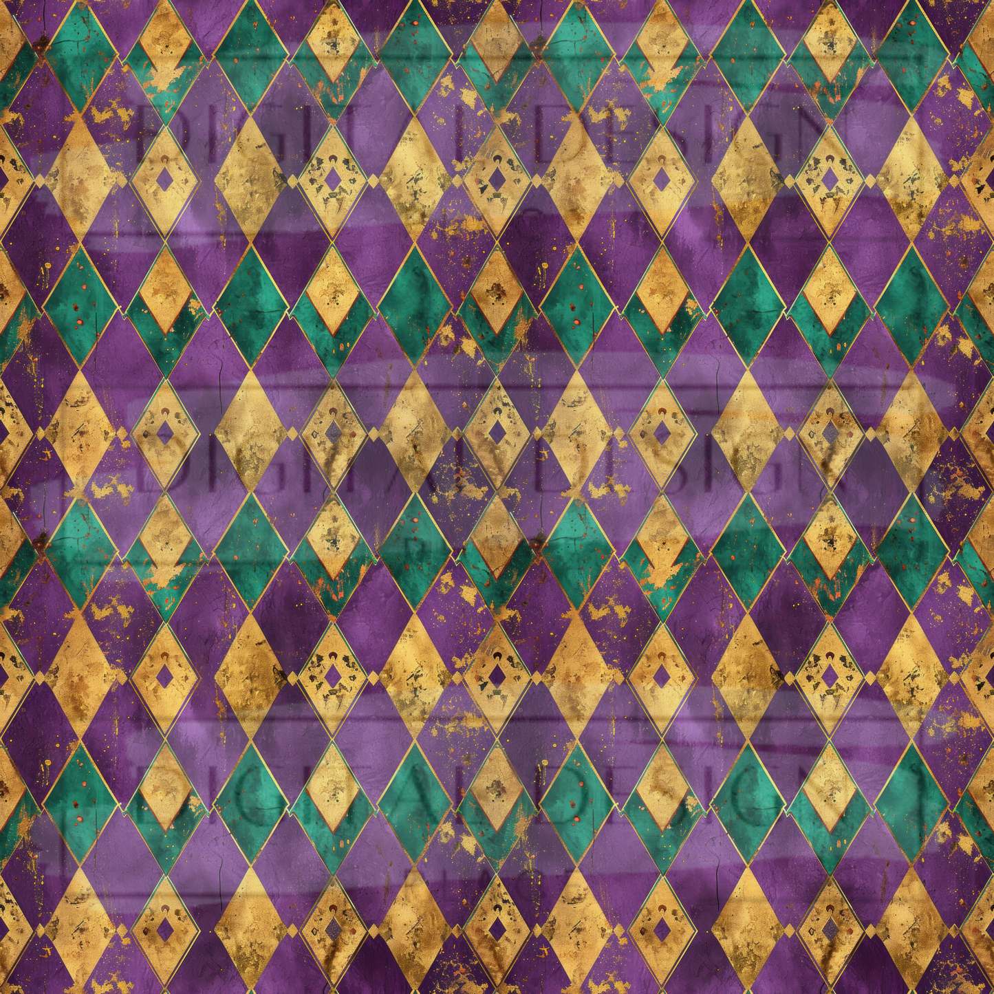 Mardi Gras Argyle VinylV2259