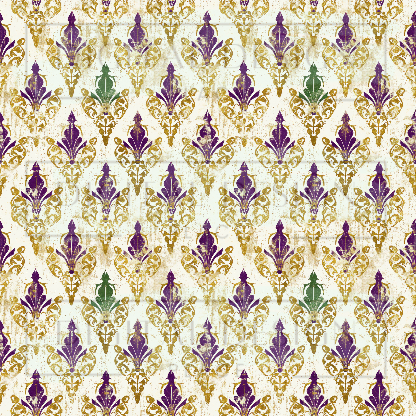 Mardi Gras Small Print VinylV2261
