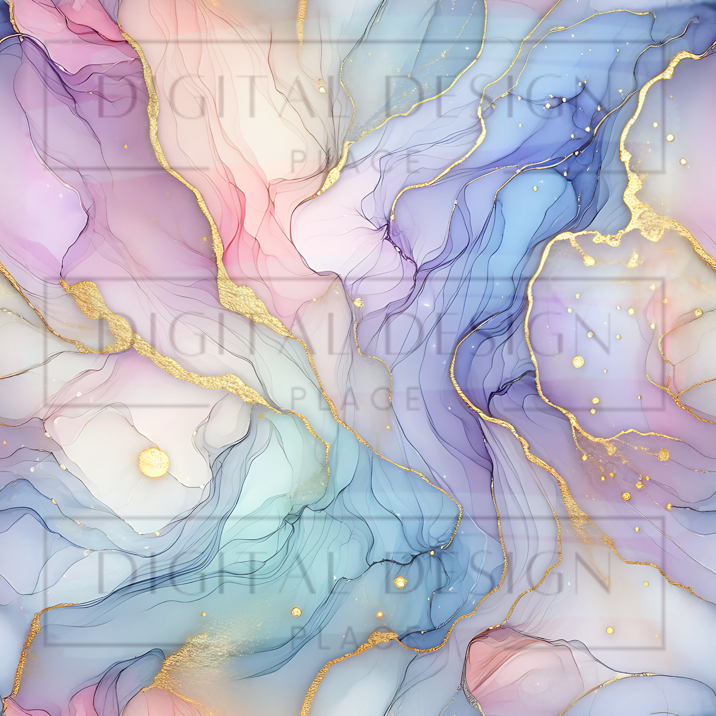 Pastel Spring Rainbow Ink VinylV2268