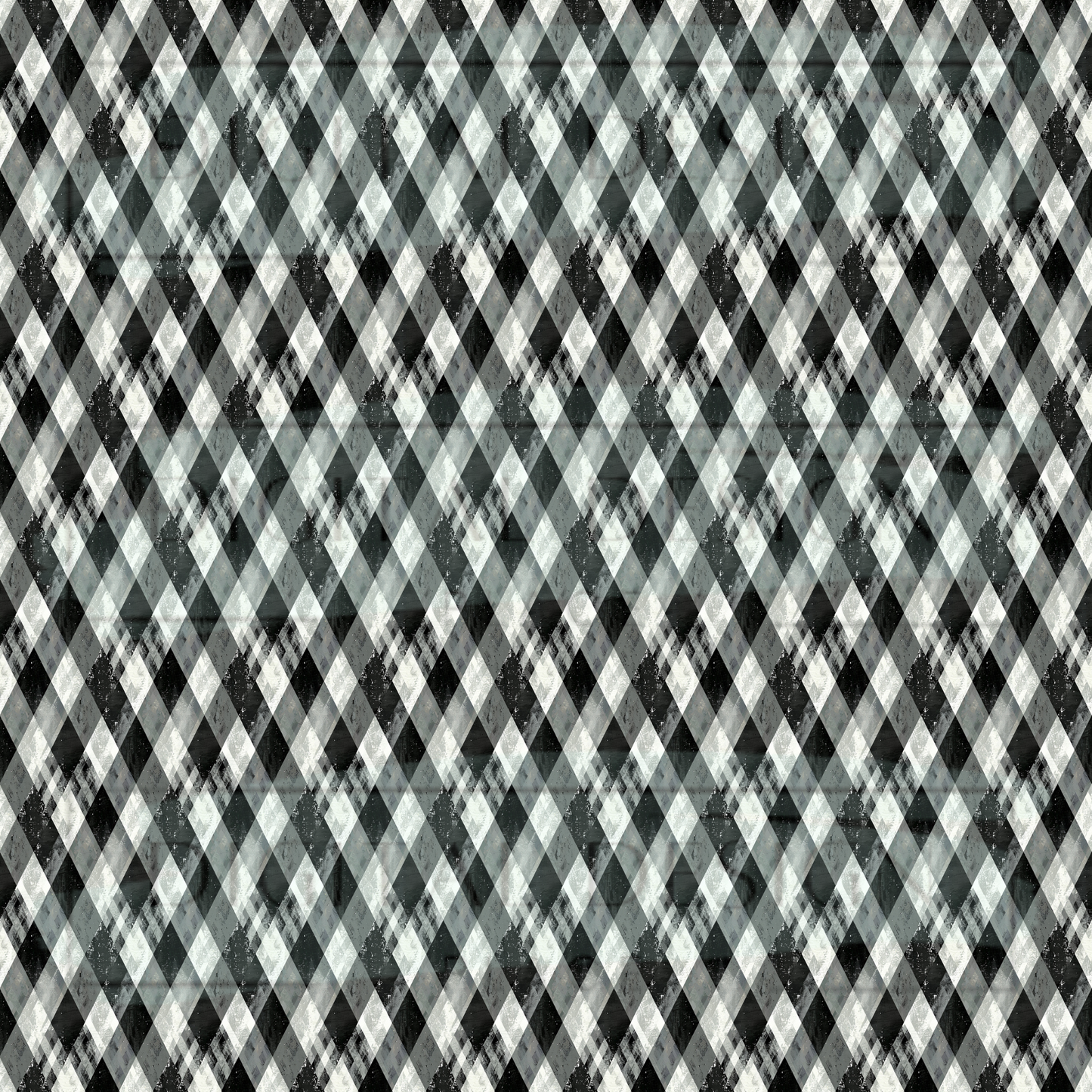 Black Argyle VinylV2488