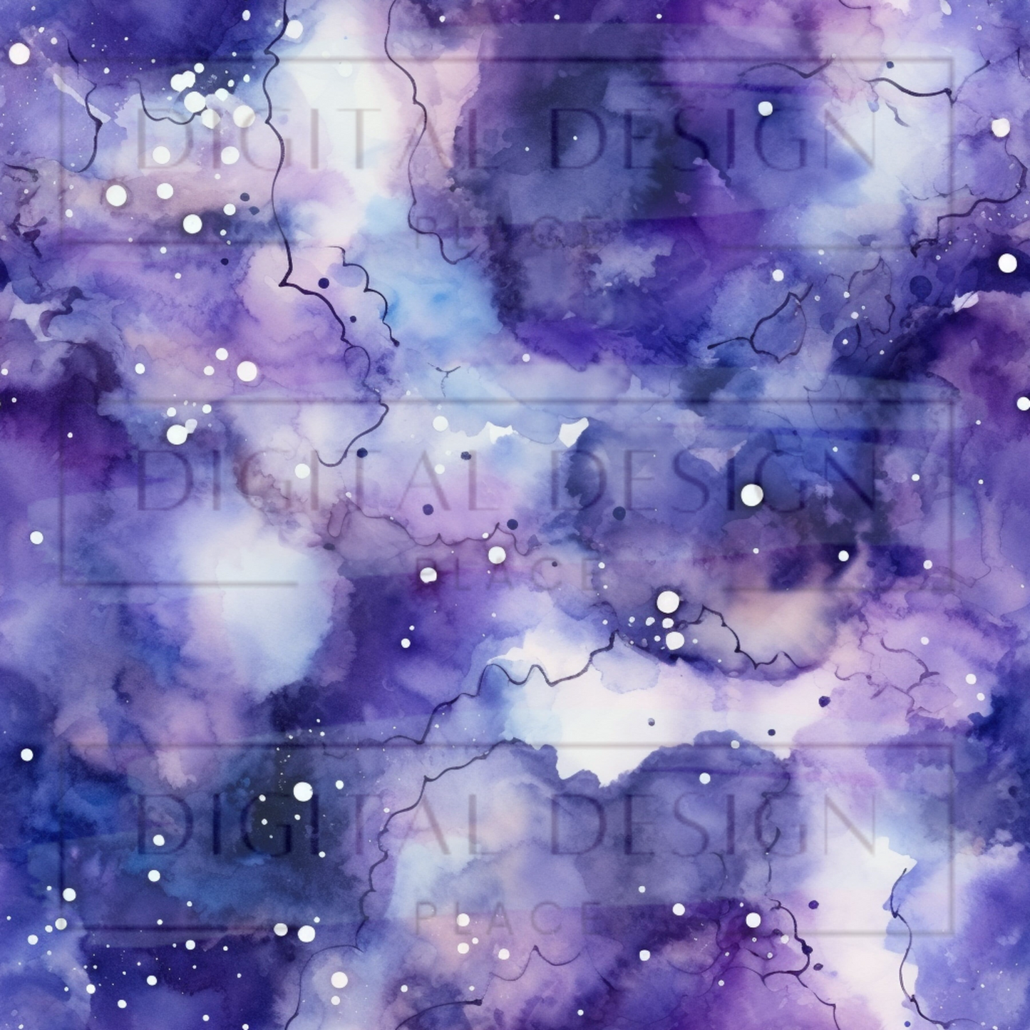 Abstract Purple Watercolor VinylV2501