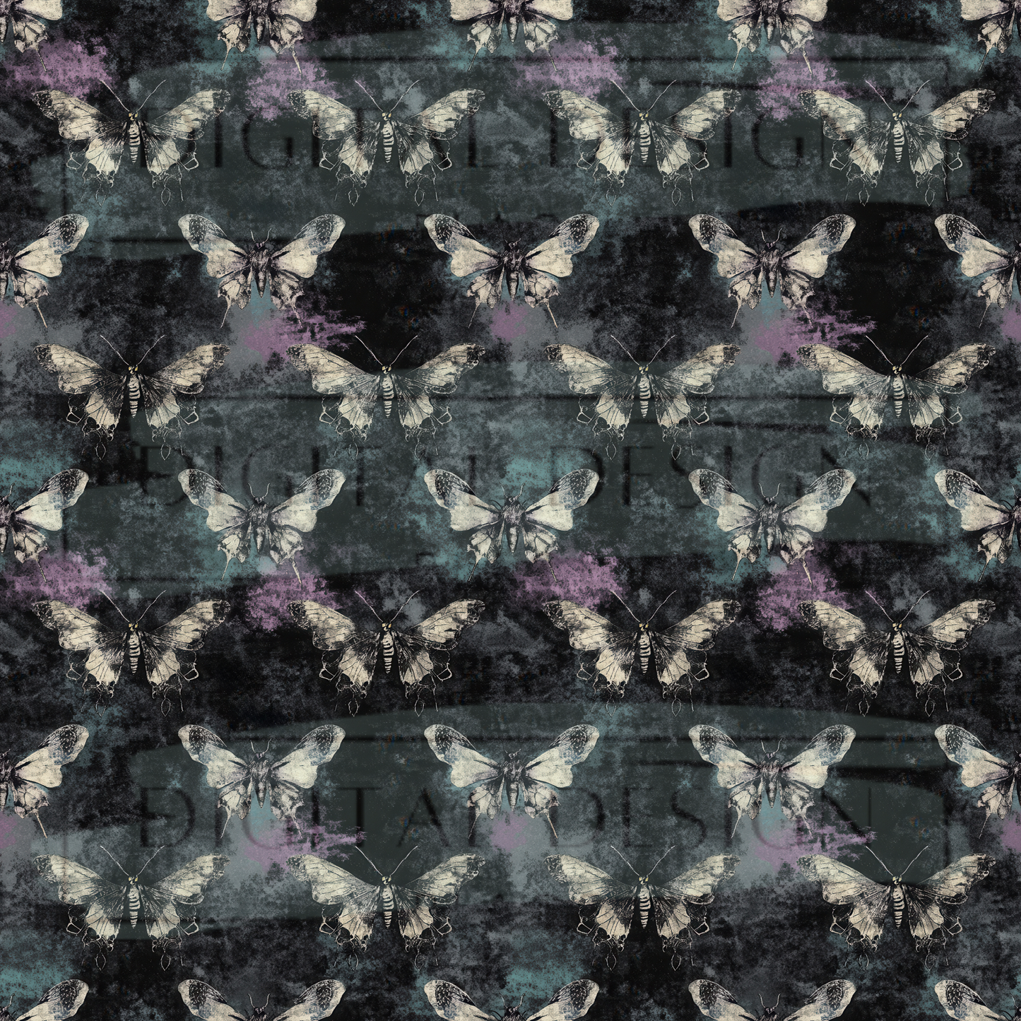 Grunge Butterflies VinylV2508