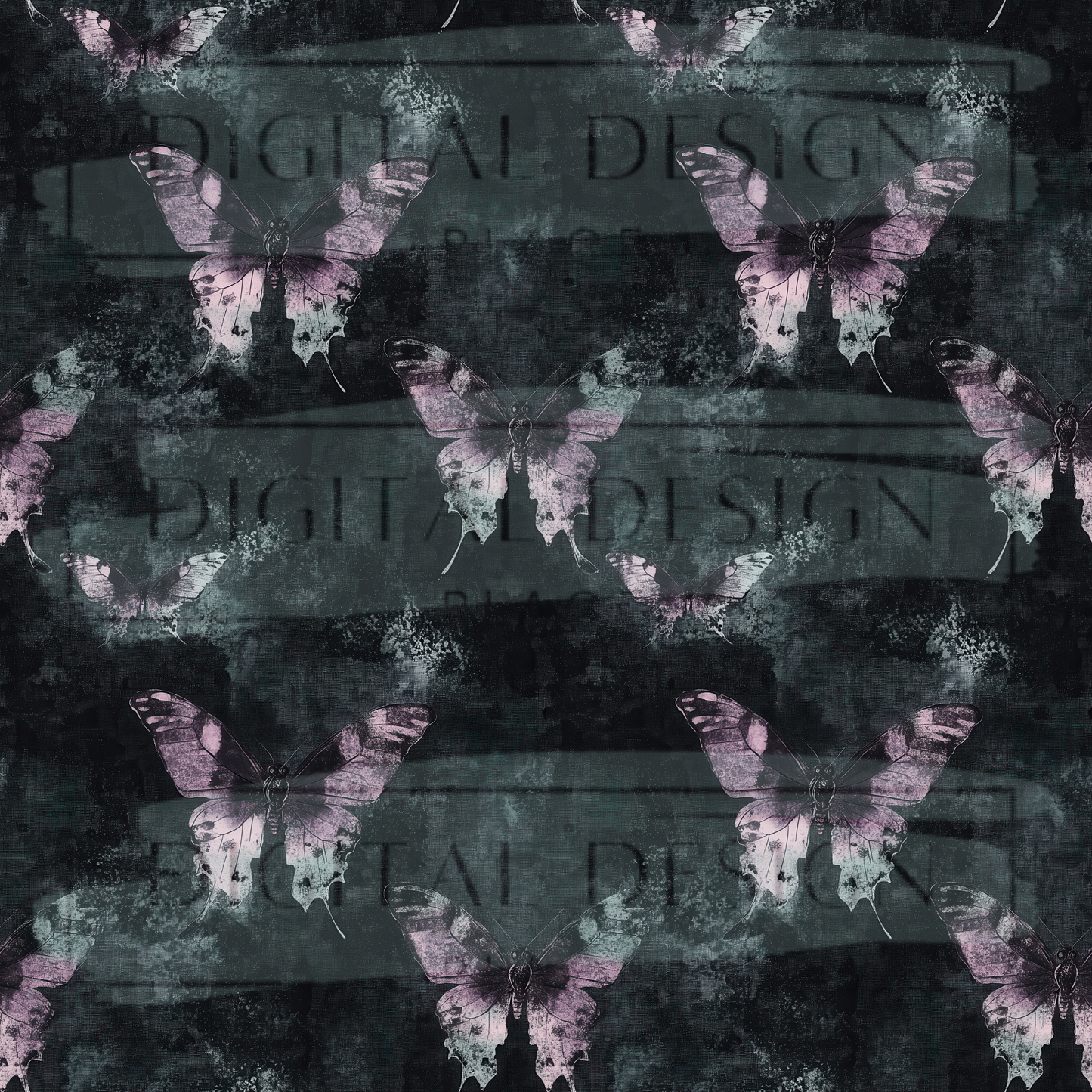 Grunge Butterflies VinylV2511