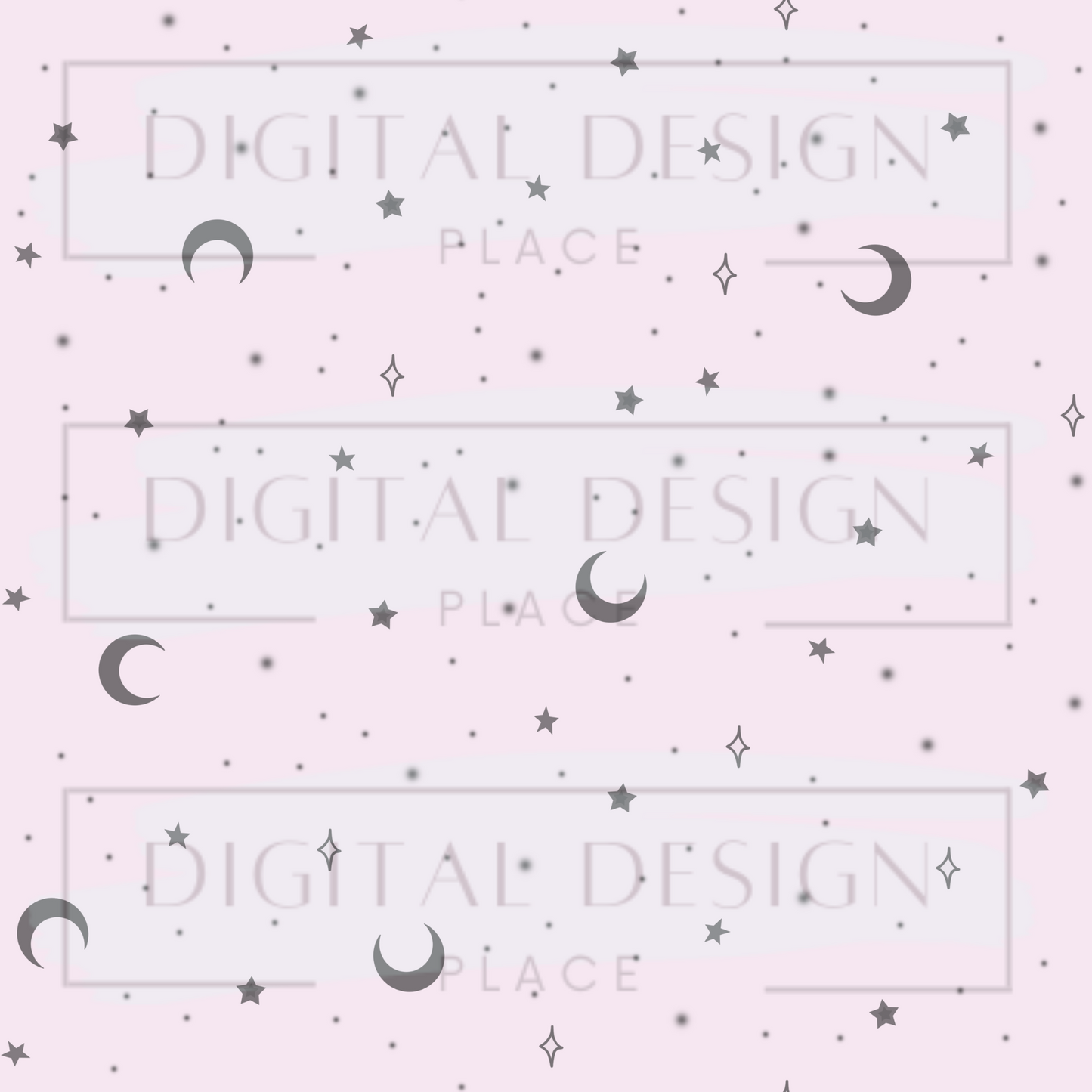 Purple Crescent Moons VinylV2515